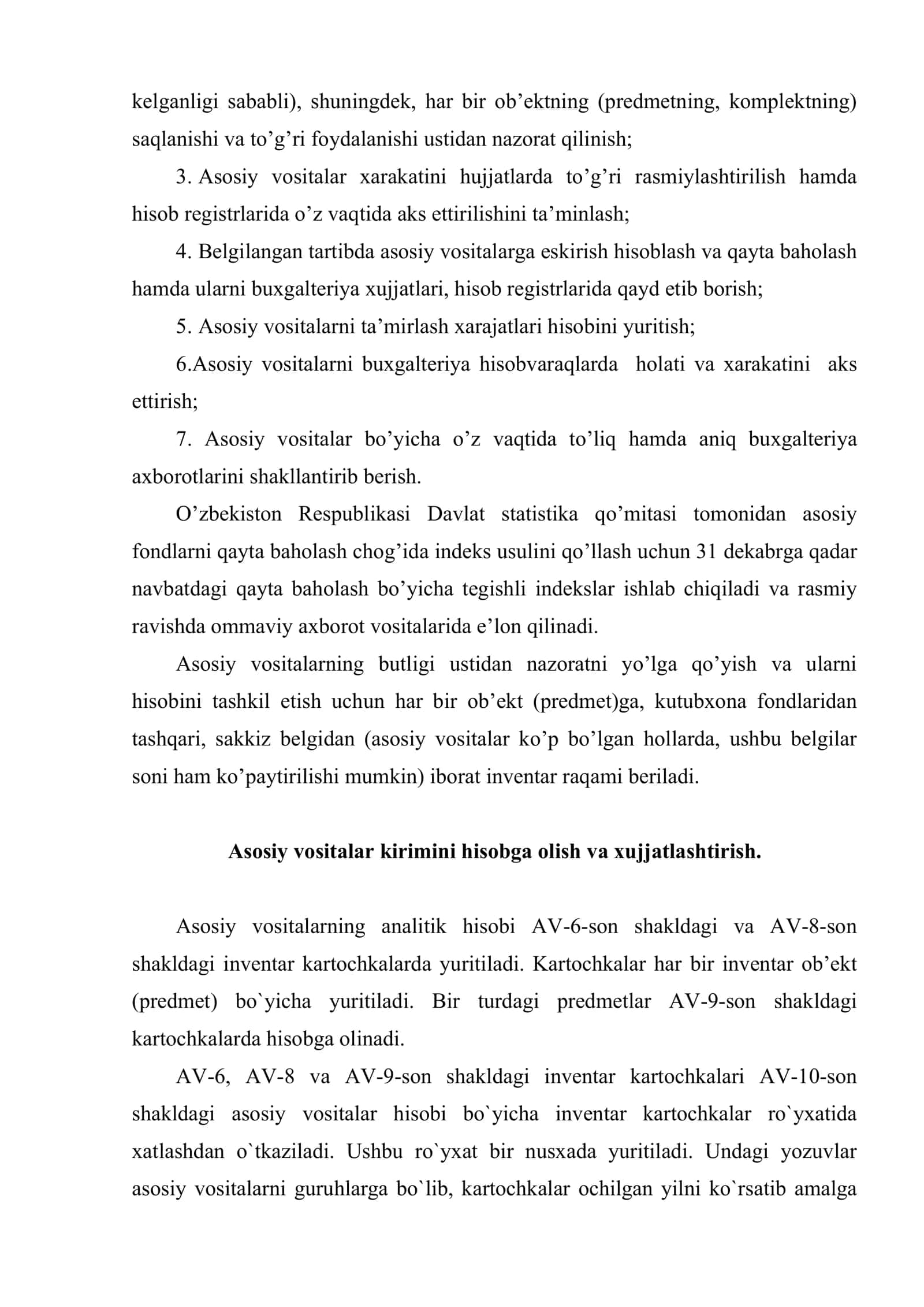 Budjet tashkilotlarida asosiy vosita va nomoddiy aktivlar hisobi 3
