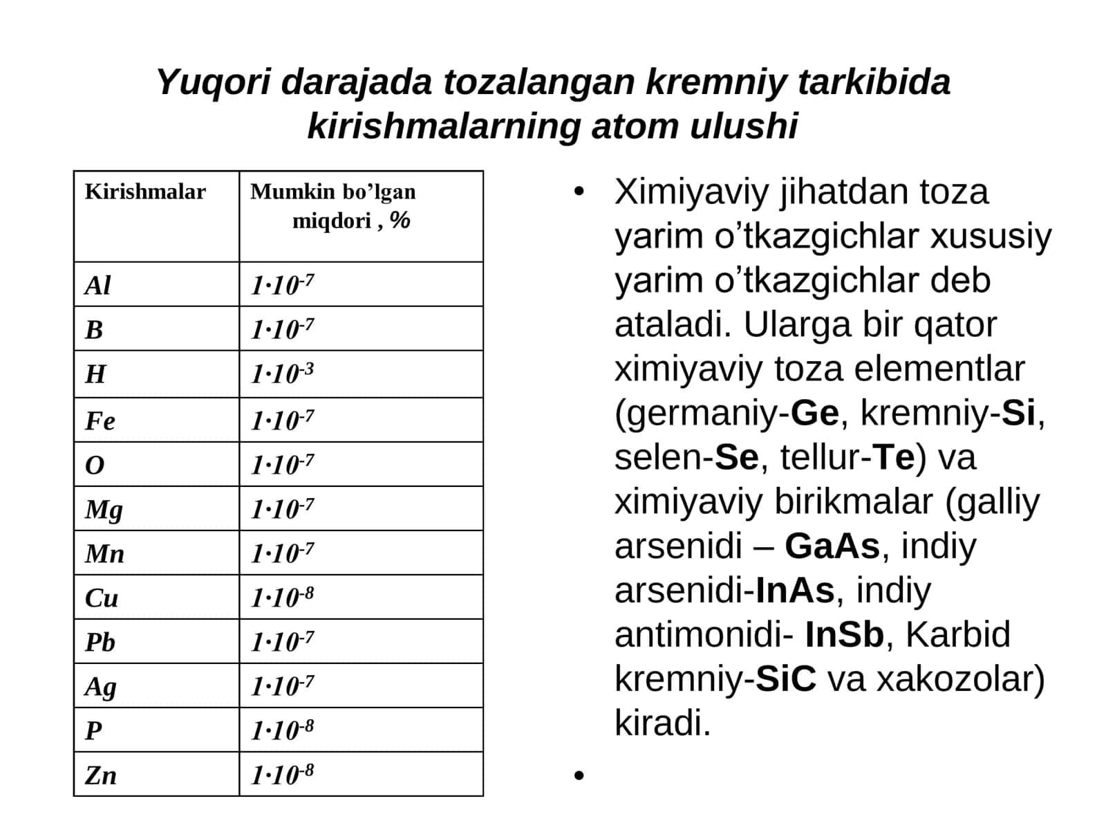 Yarim o’tkazgichlar fizikasi 3