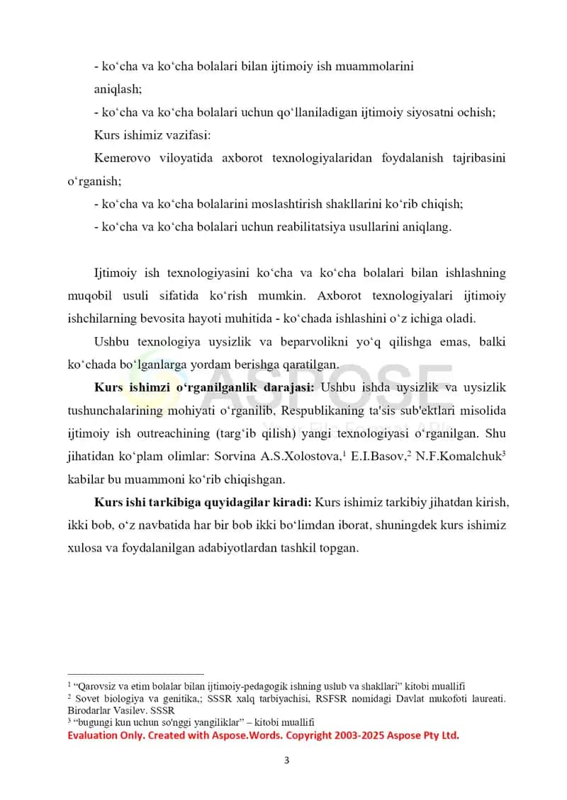 Voyaga yetmaganlar orasida uysizlik va beparvolikni oldini olish texnologiyasi: Tarixiy tajriba va zamonaviylik 3