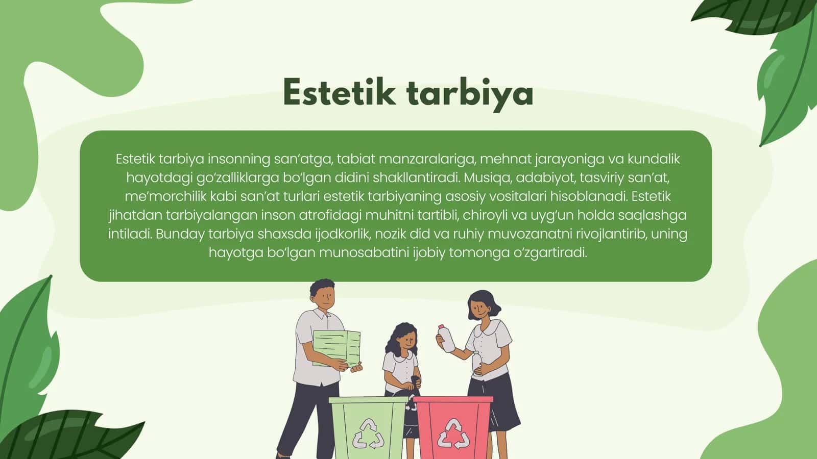 Estetik va ekologik tarbiya 3