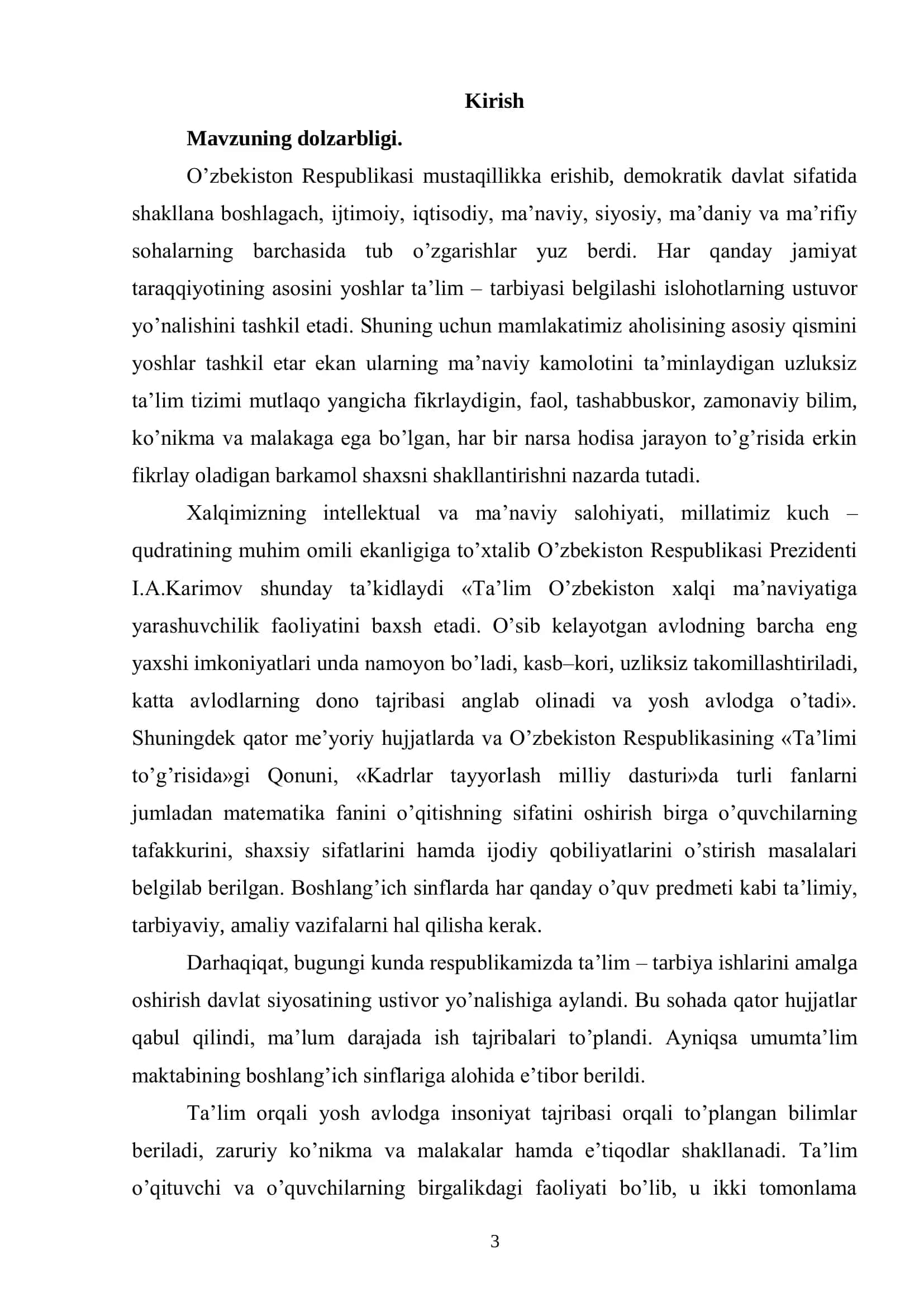 Boshlang’ich sinflarda ziddiyatli-stressli vaziyatlar tiplari 3