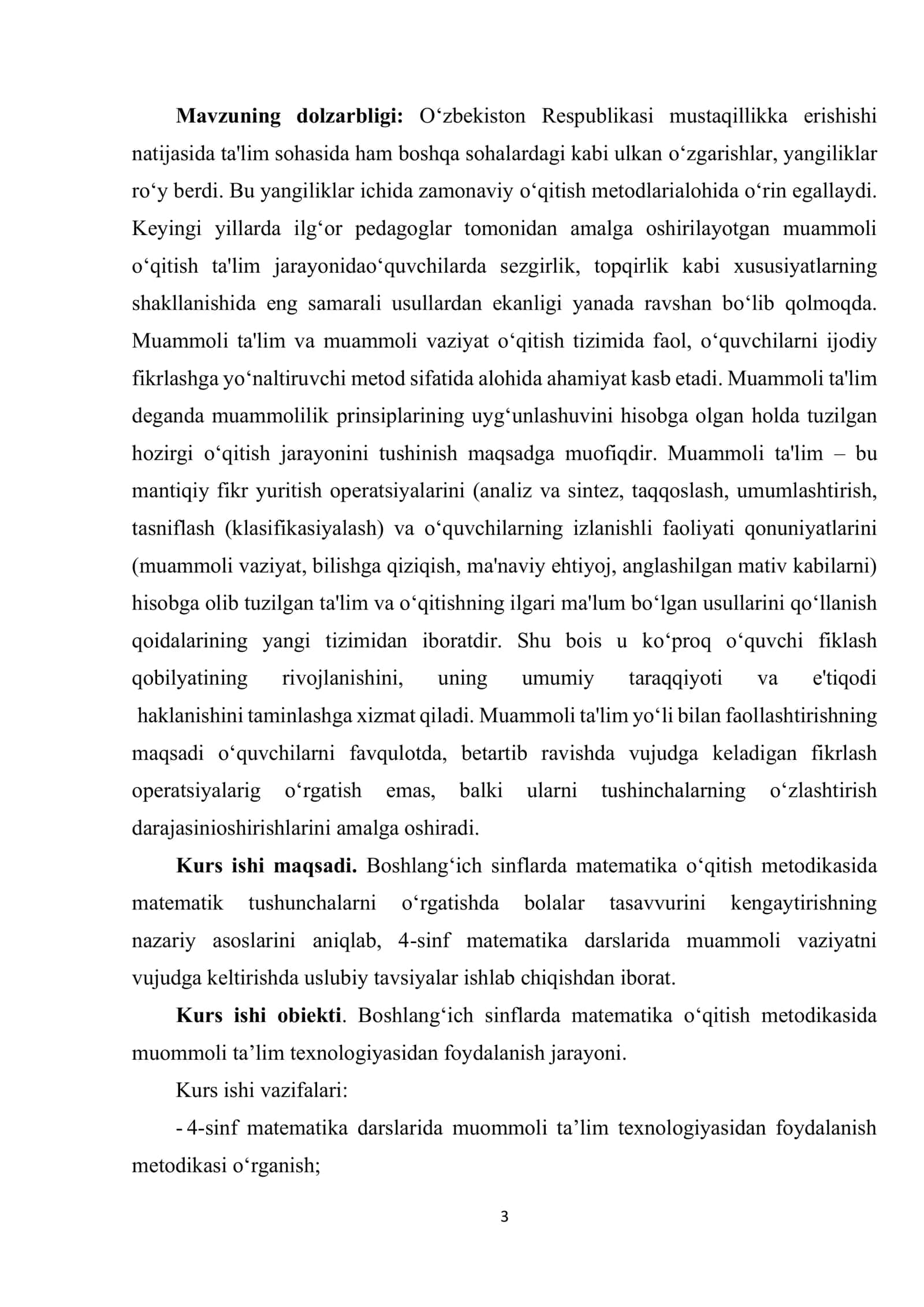 4-sinf matematika darslarida muommoli ta’lim texnologiyasidan foydalanish metodikasi 3