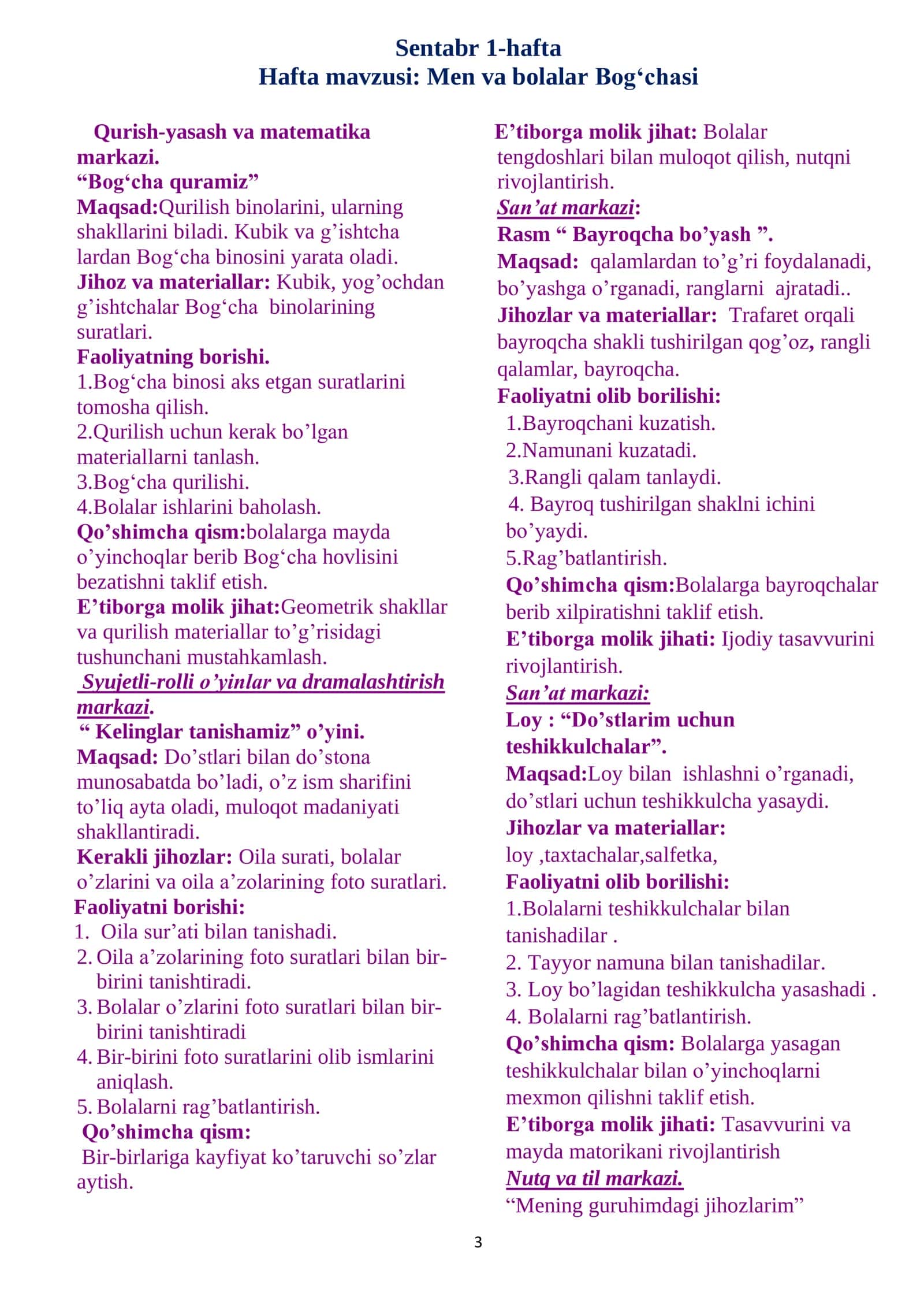 Maktabgacha ta’lim TASHKILOTLARIDA TA’LIM JARAYONINI MAVZULI REJALASHTIRISH 3