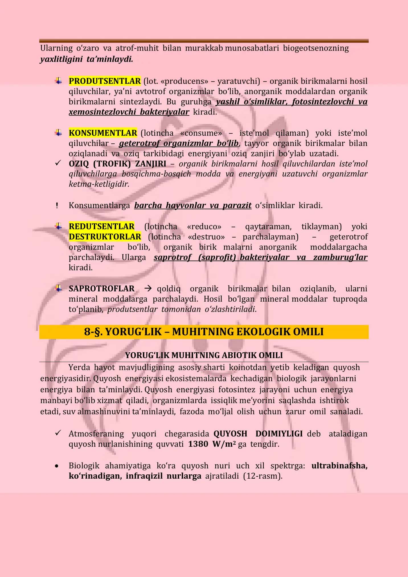 Ekosistemaning Tarkibiy Qismlari 3