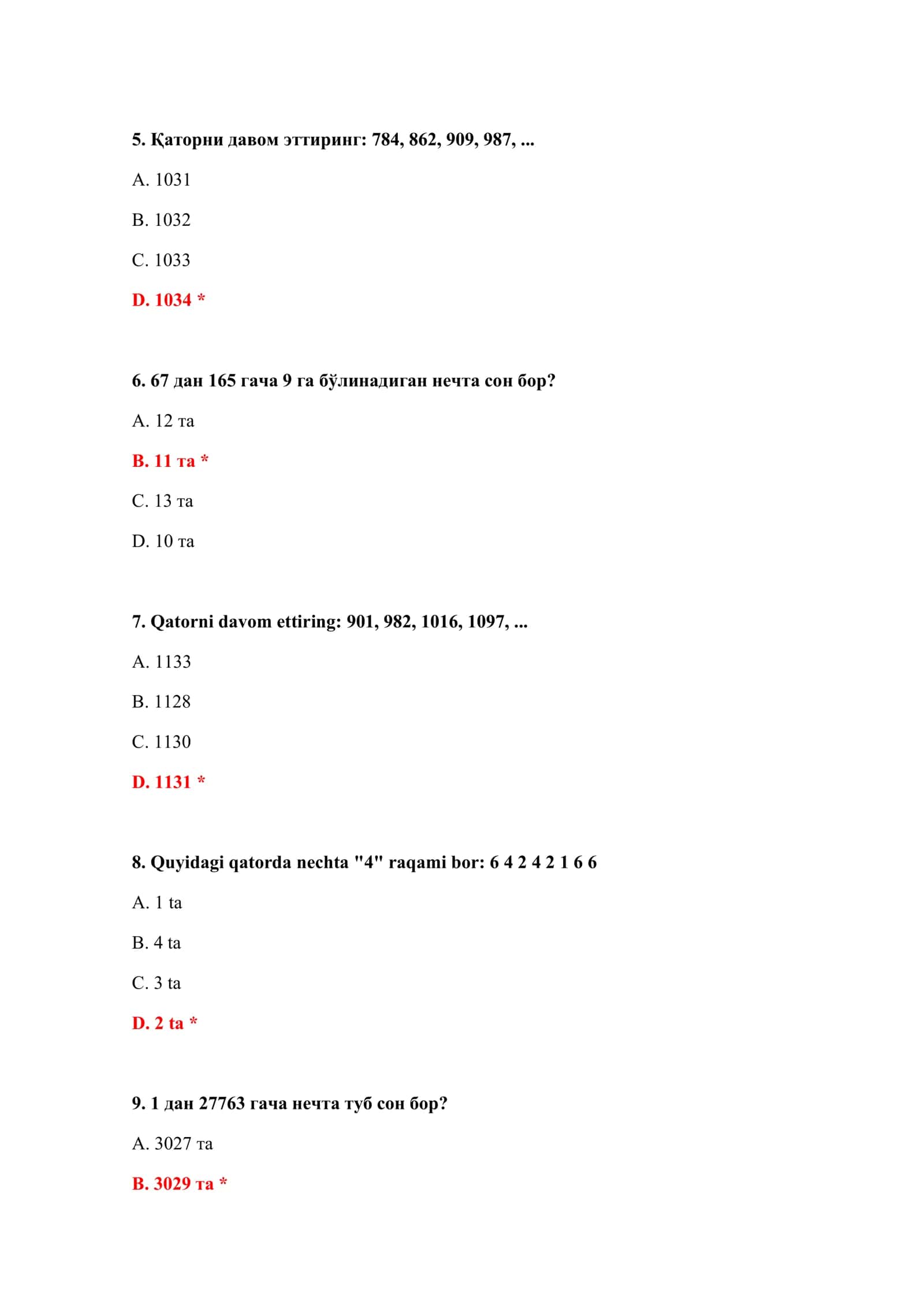 BOJXONA DEKLARATSIYASI TEST SAVOLLARI 3