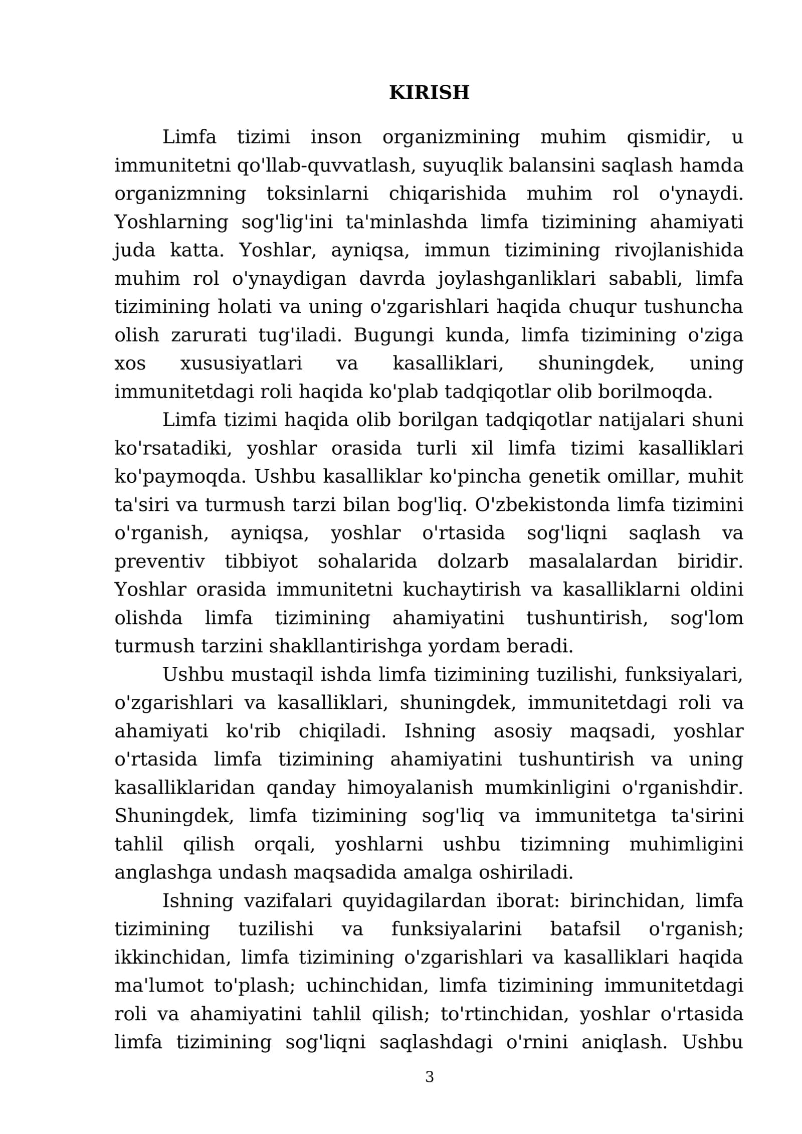Limfa tizimi inson organizmining muhim qismidir 3