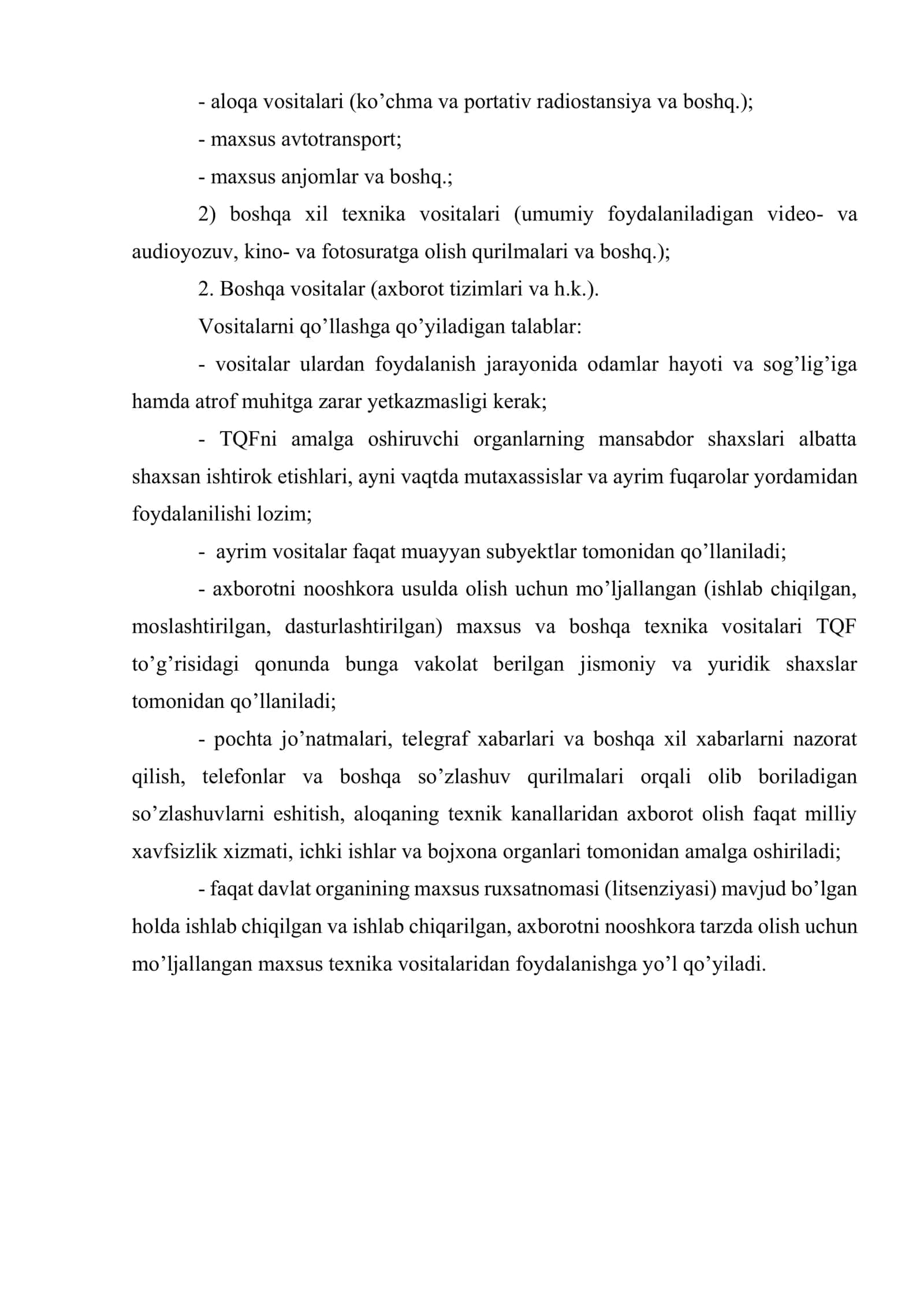 Tezkor-qidiruv faoliyatini tashkil etish, hujjatlashtirish tartibi va organlarning hamkorligi 3
