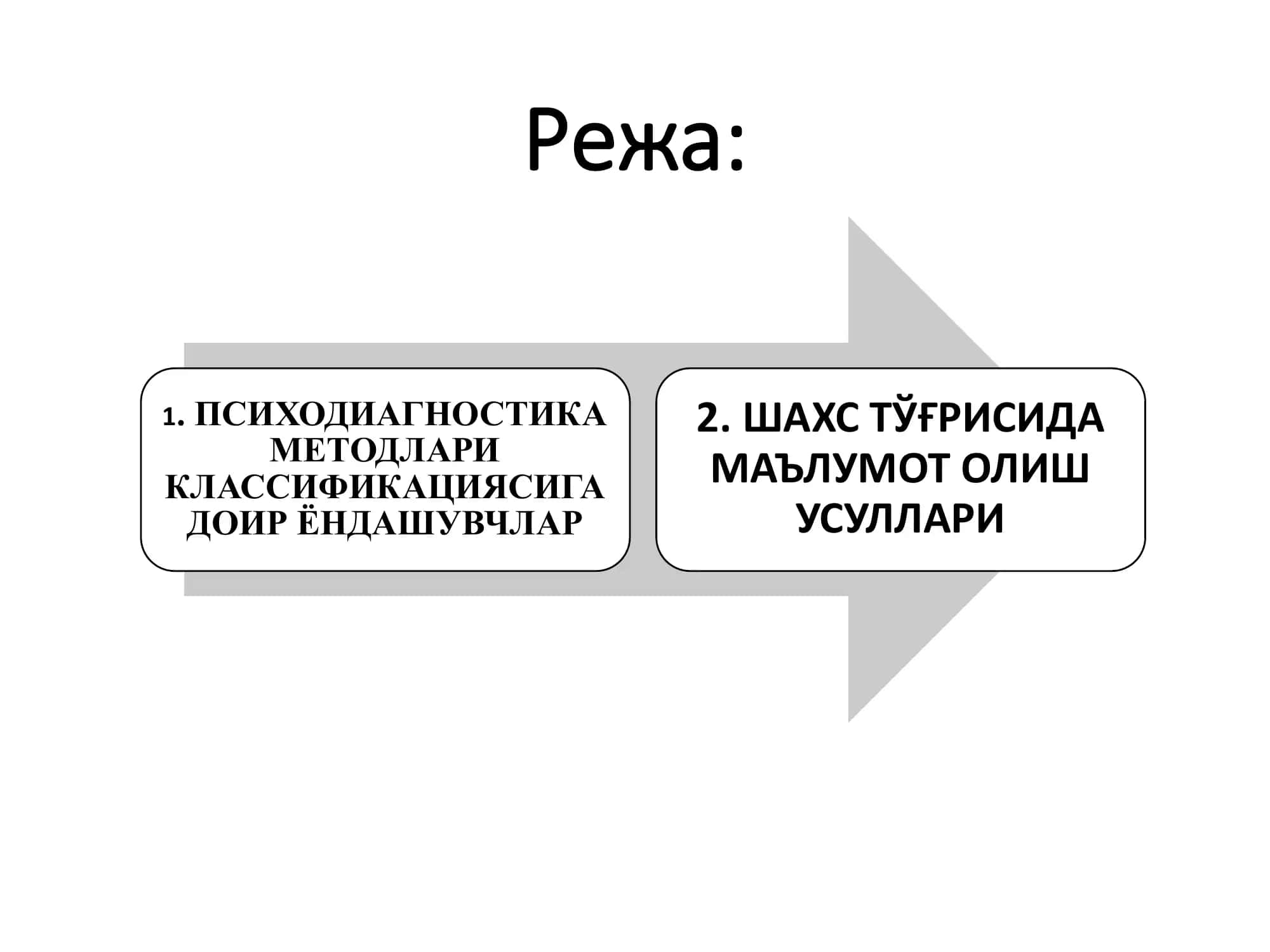ПСИХОДИАГНОСТИКА МЕТОДЛАРИ КЛАССИФИКАЦИЯСИ . 3