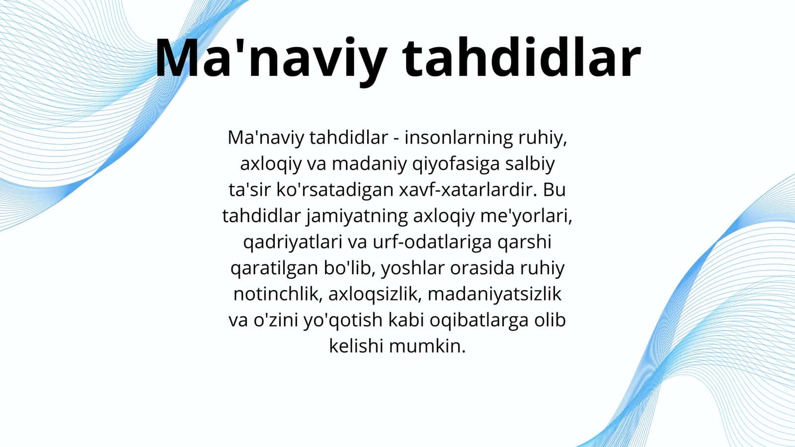 MA'NAVIY TAHDID KO'RINISHLARI VA ULARNING OLDINI OLISH 3
