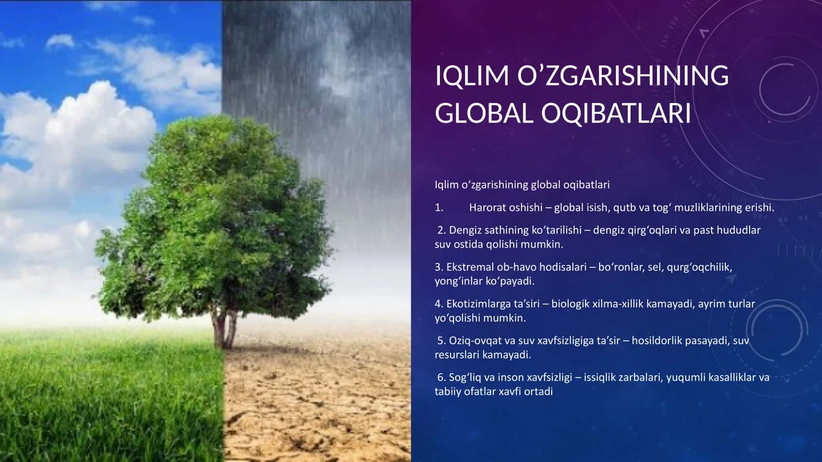Iqlim o’zgarishlari 3