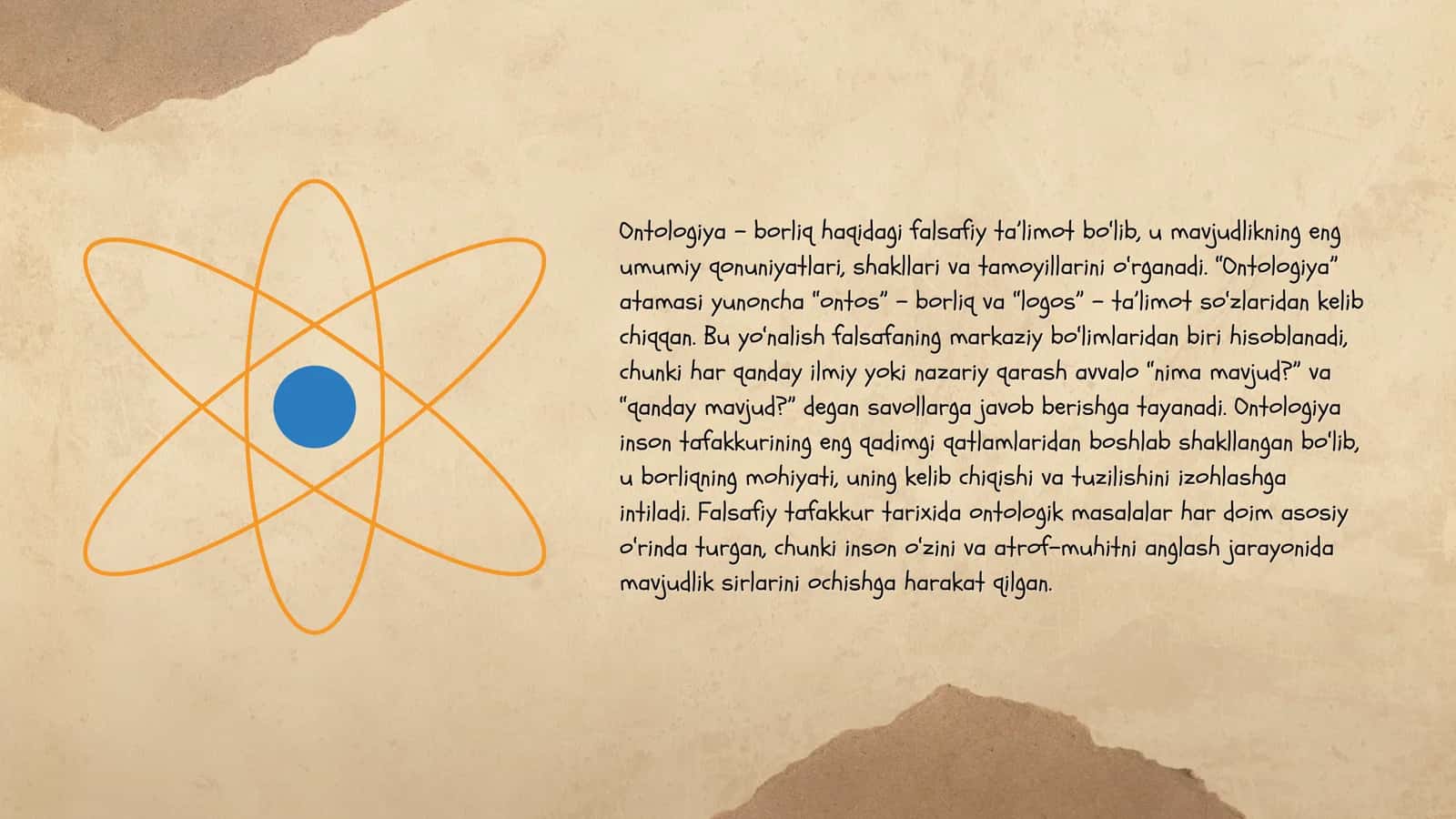 Ontologiya - borliq haqidagi falsafiy ta'limot 3