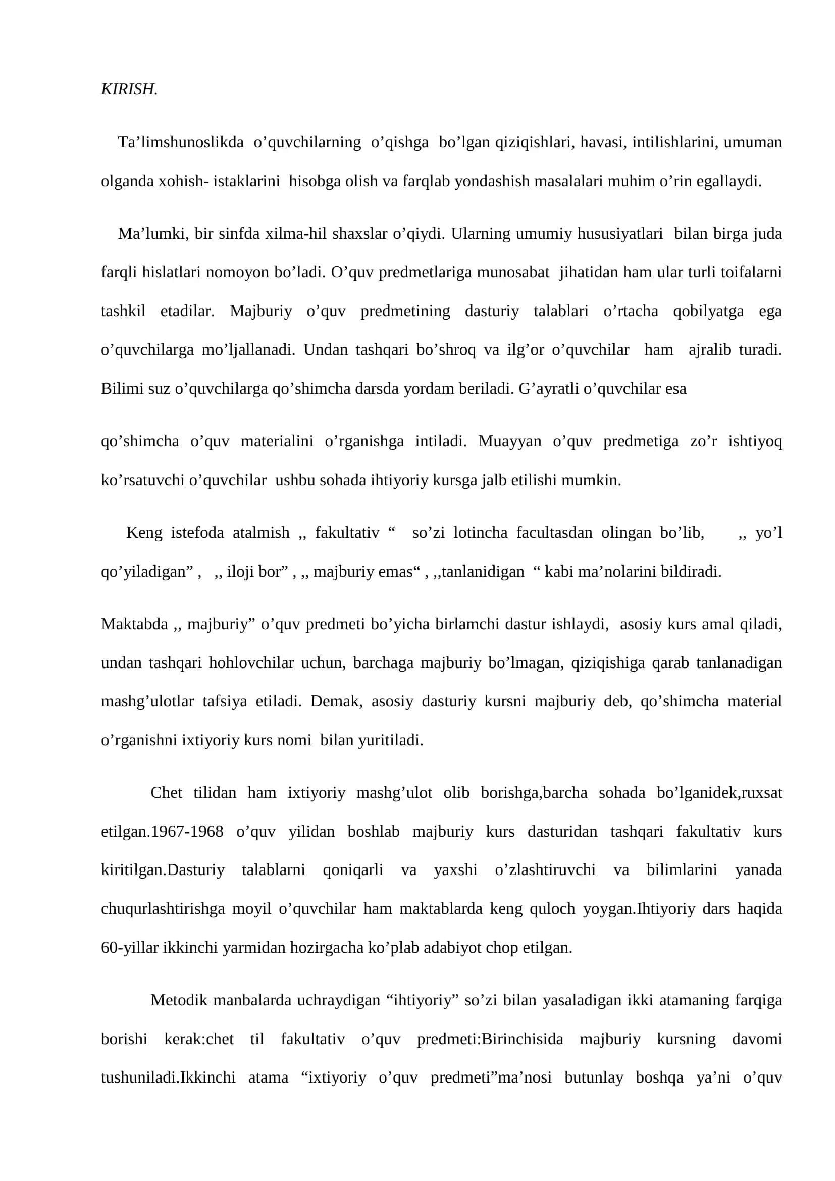 Chet tili o’rganishda fakultativ va to’garak ishlarining ahamiyati 3