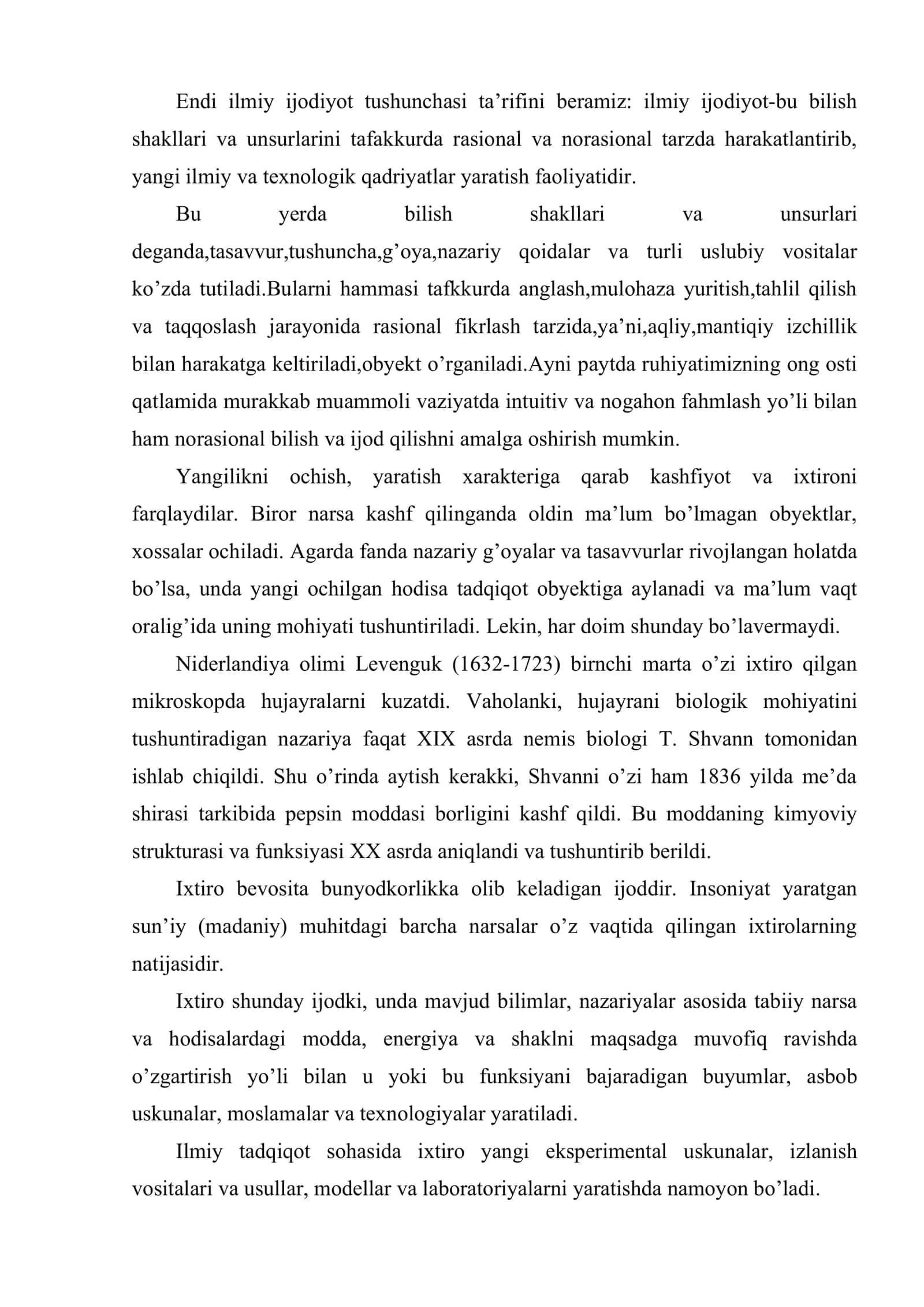 Fanda ijod qilish va ilmiy tadqiqot tushunchasi 3