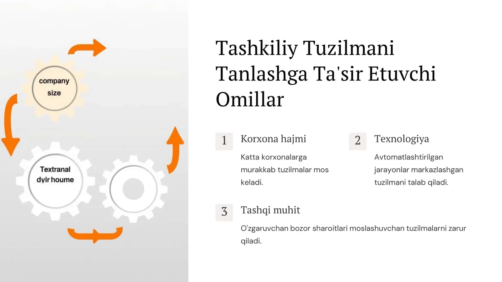 Korxonani Tashkiliy Tuzilishini Tahlili 3