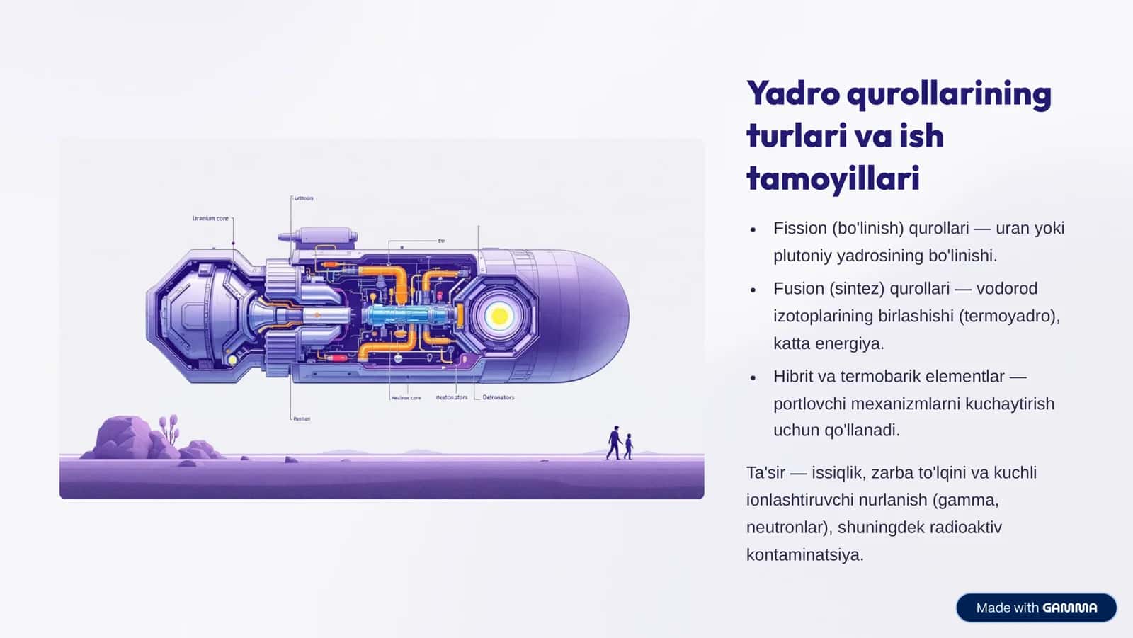 Yadro, Kimyoviy va Biologik Qurollar: Xavf va Xususiyatlar 3