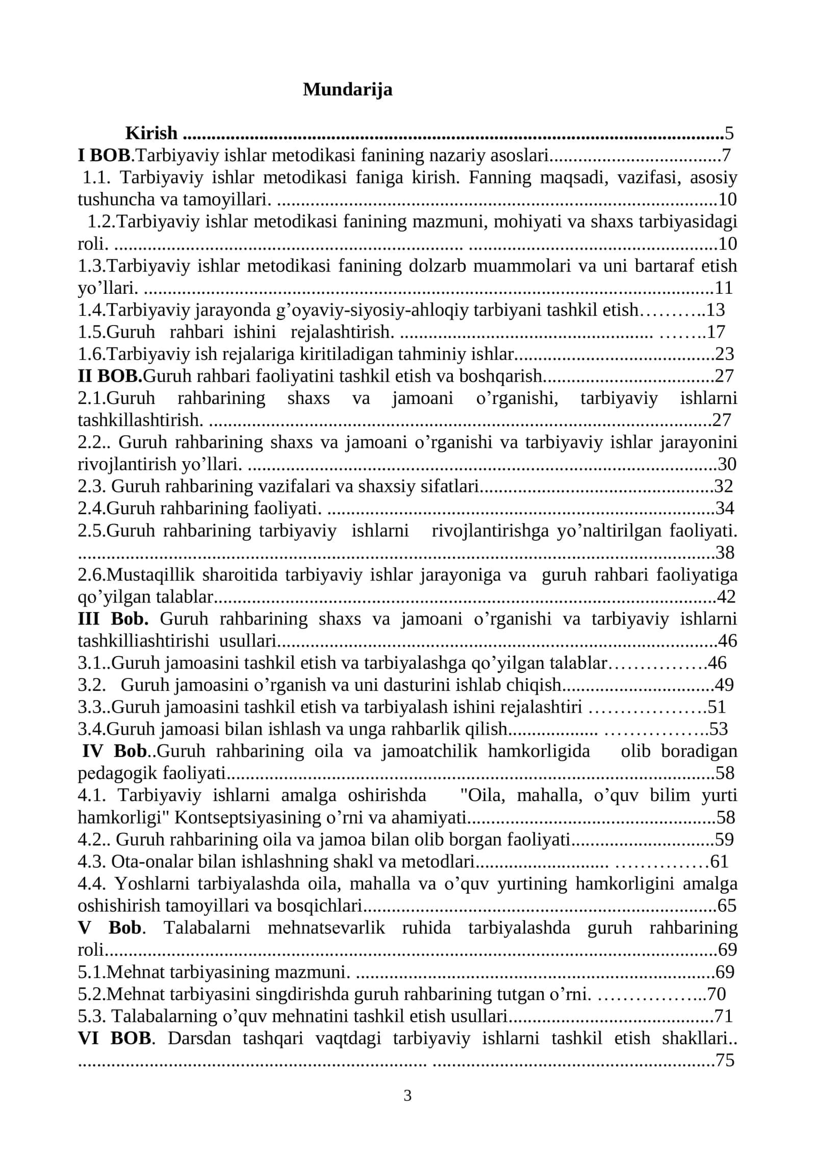 Tarbiyaviy ishlar metodikasi 3
