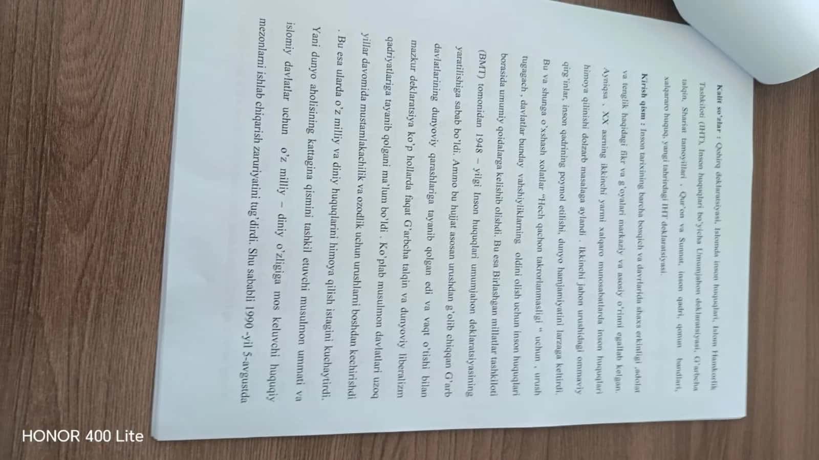 Qohira deklaratsiyasi tarixi va mazmuni haqida maqola 3