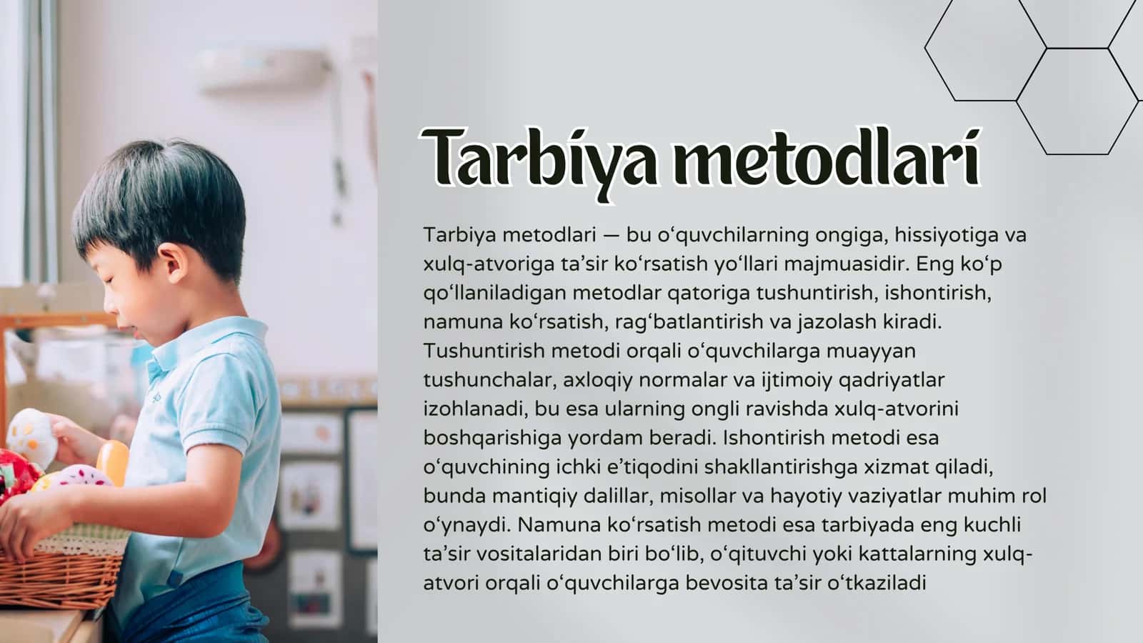 Tarbiya umumiy metodlari 3