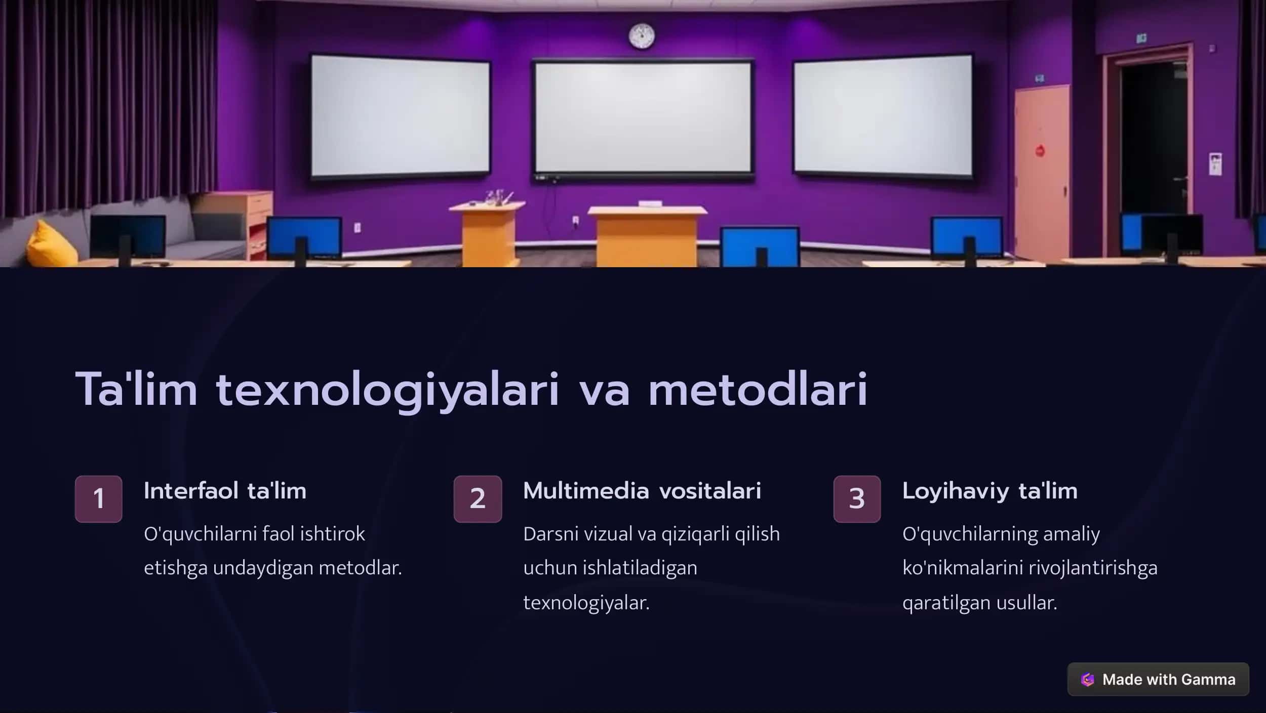 Zamonaviy dars va unga qoʻyiladigan talablar 3