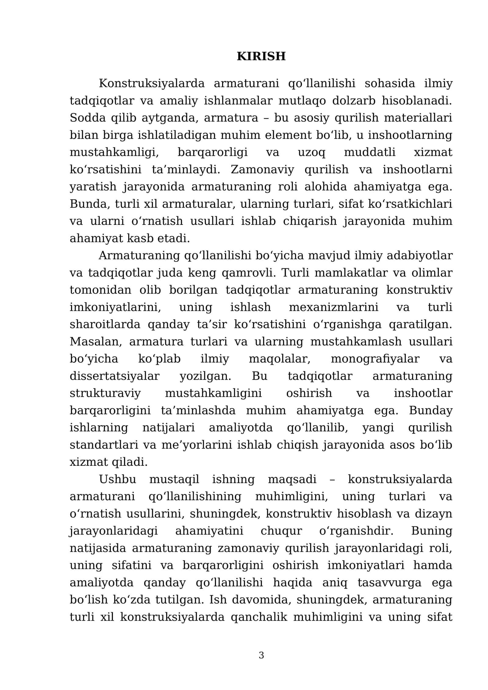 Konstruksiyalarda armaturani qoʻlanilishi 3