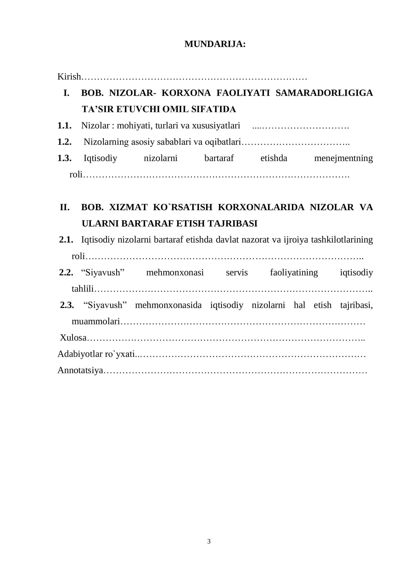 Xizmat ko`rsatish korxonalarida iqtisodiy nizolarni bartaraf etishning xususiyatlari 3