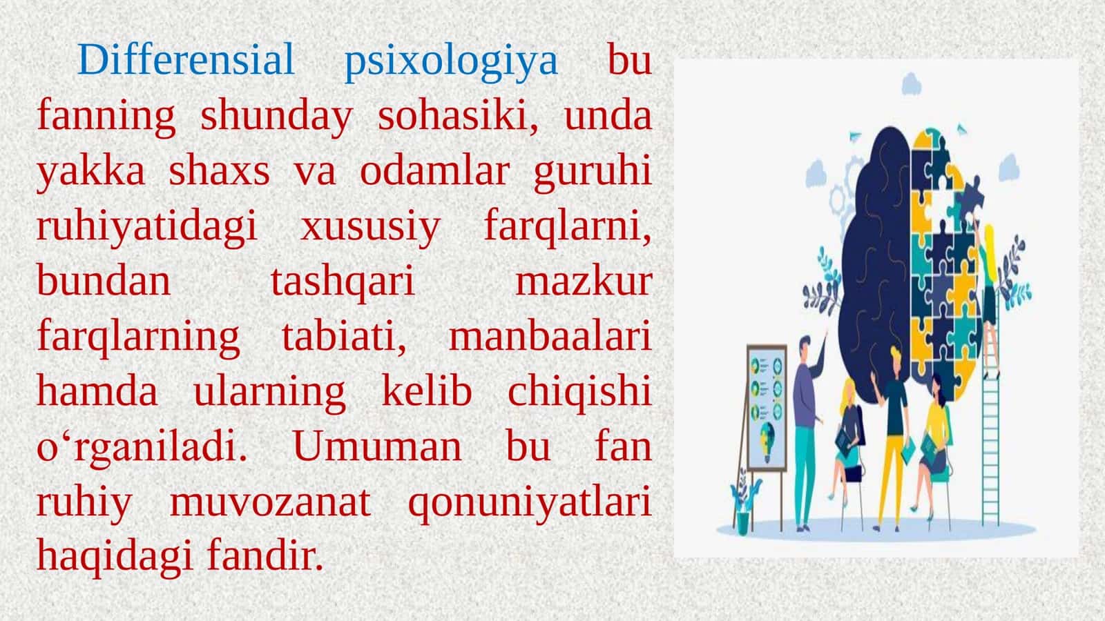 DIFFERENSIAL PSIXOLOGIYA - INDIVIDUAL FARQLAR HAQIDAGI FAN SIFATIDA 3