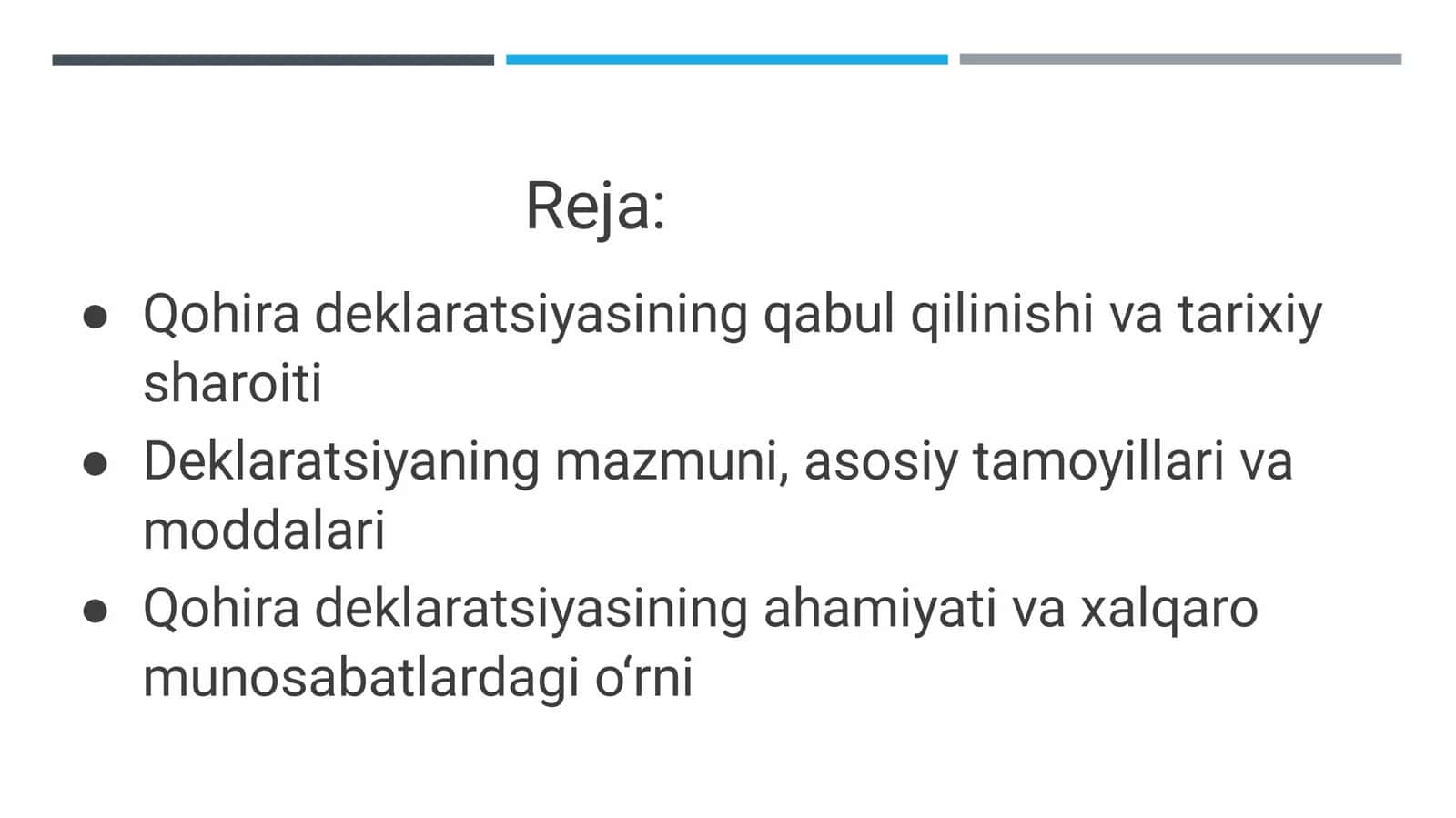 qohira deklaratsiyasi tarixi va mazmuni 3
