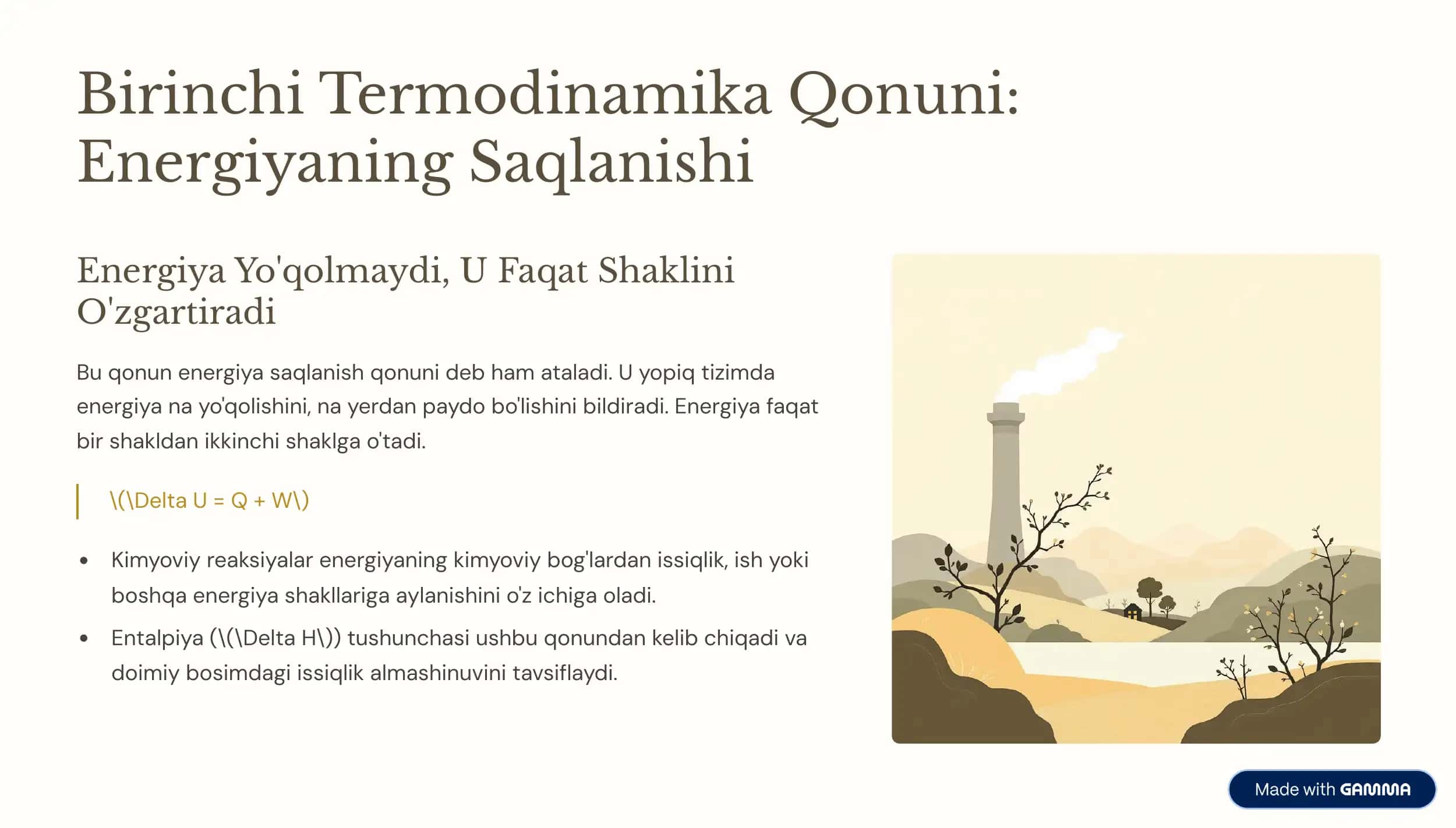 Kimyoviy Termodinamika 3