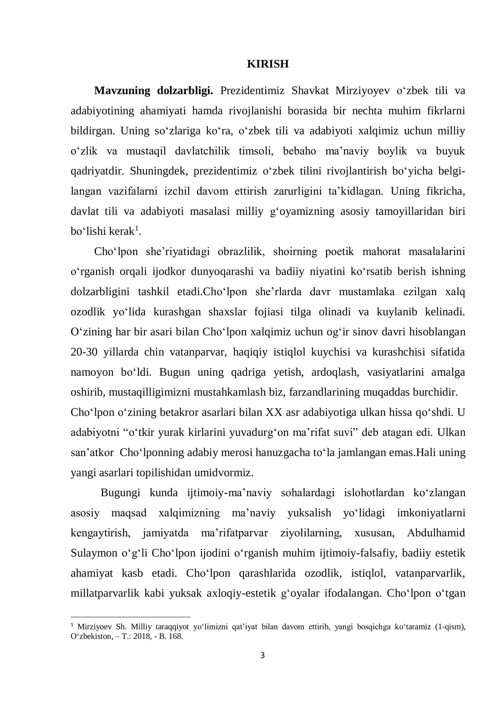 CHO‘LPON LIRIKASI 3