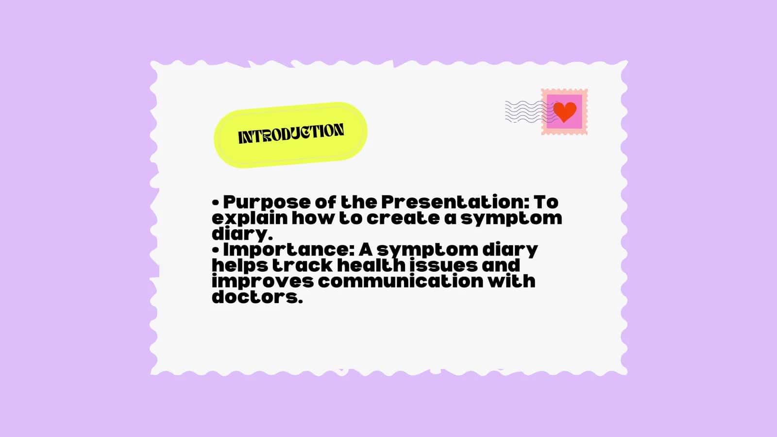 Symptom Diary Creation 3