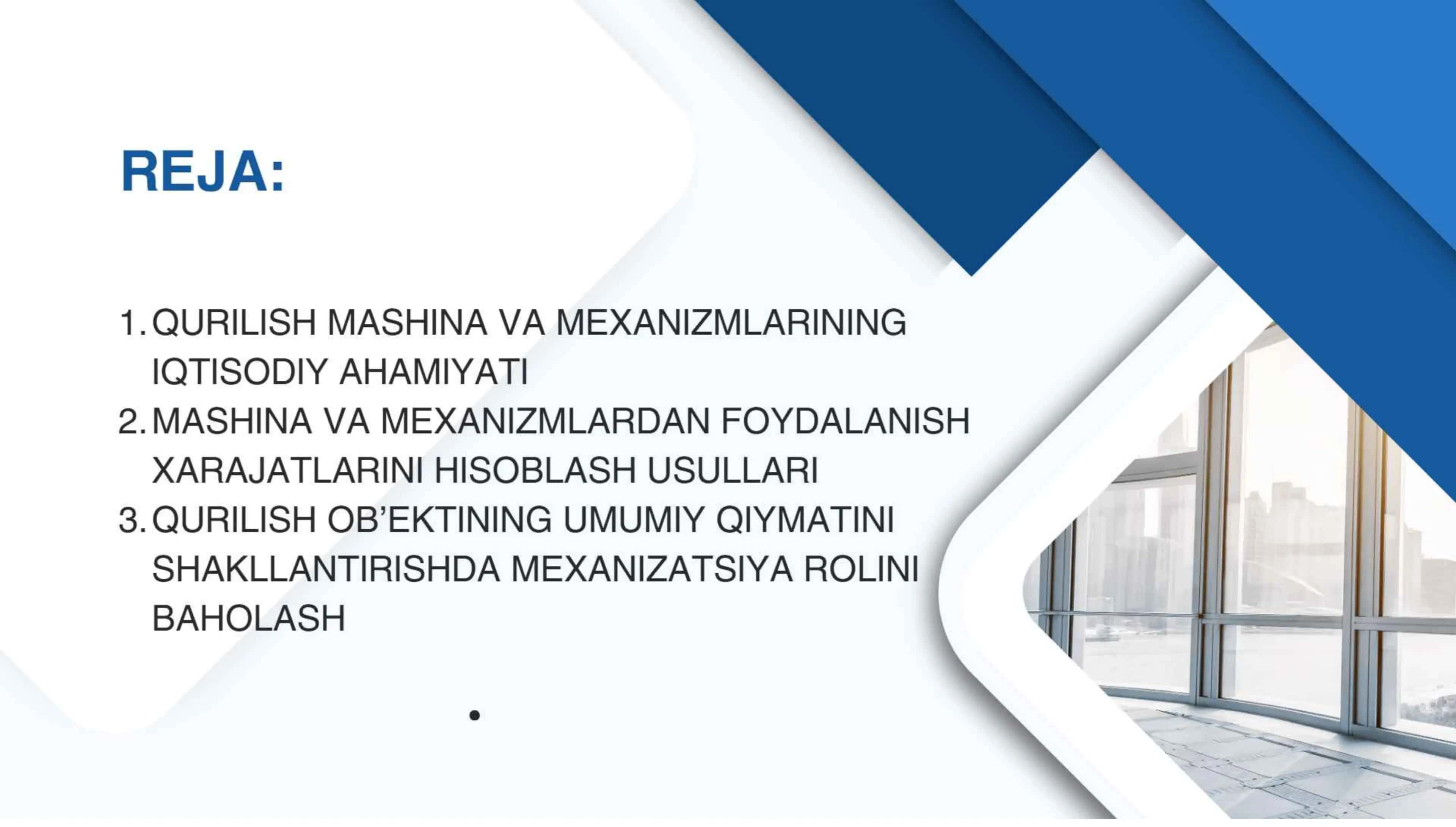 OB'EKT QURILISHI QIYMATINI 3