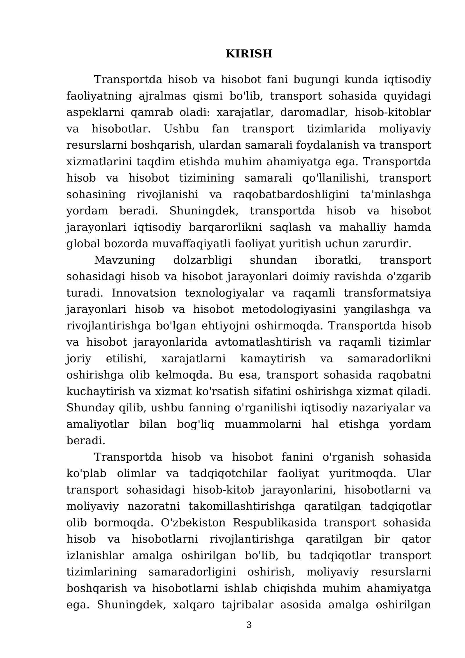 "Transportda hisob va hisobot" fanining predmeti va metodi 3