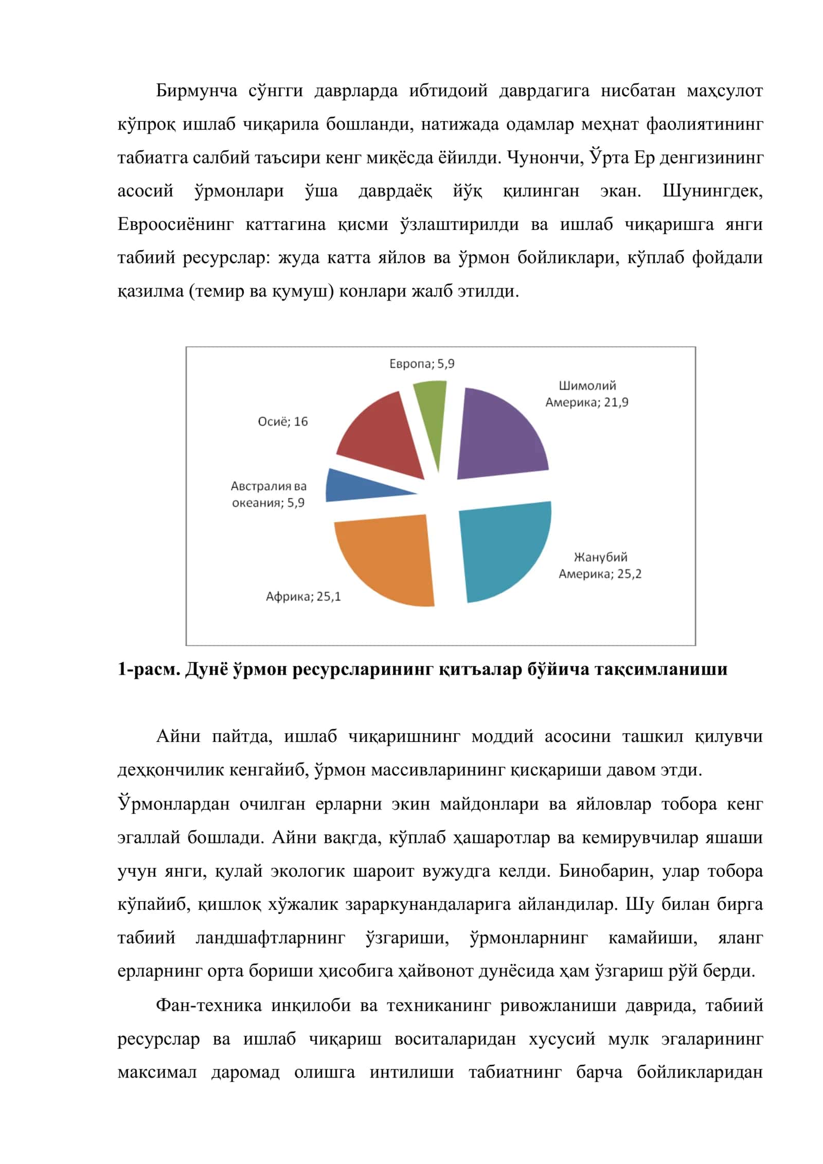 Атроф-муҳитнинг такрор ишлаб чиқаришдаги аҳамияти ва уни муҳофаза қилиш зарурияти 3