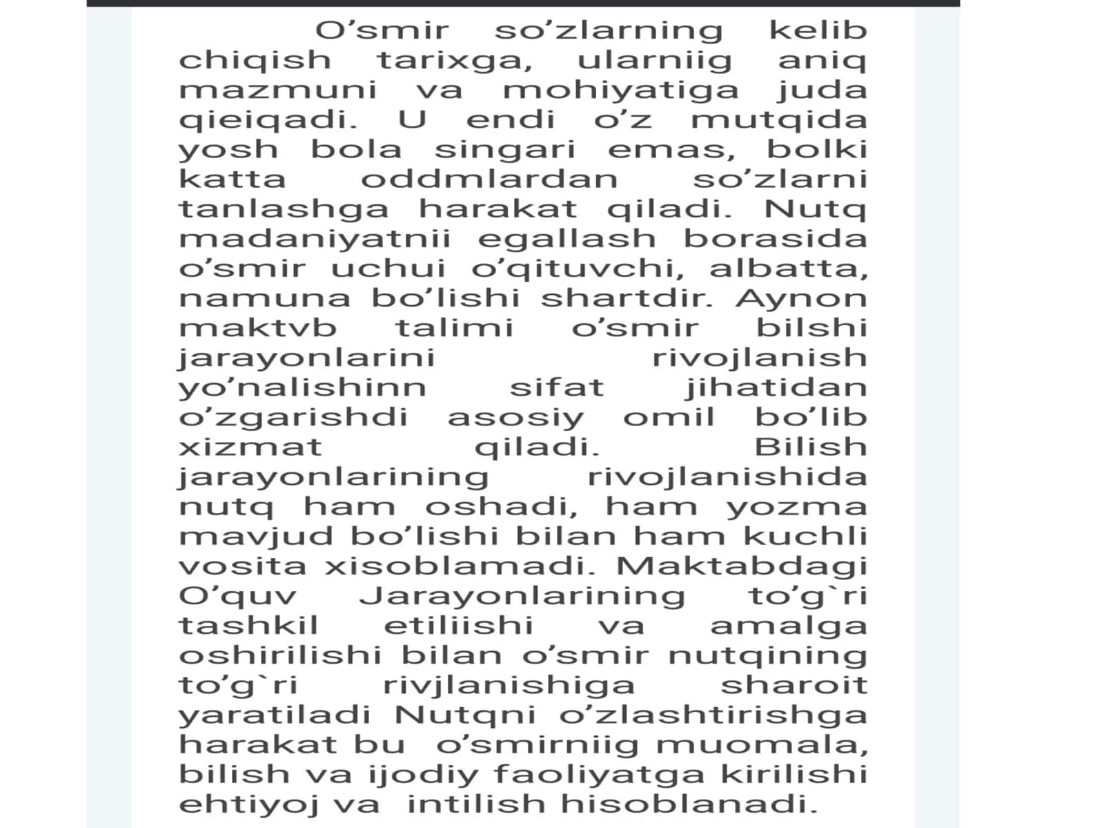 O'smirlik davrda psixik rivojlanish xususiyatlari 3