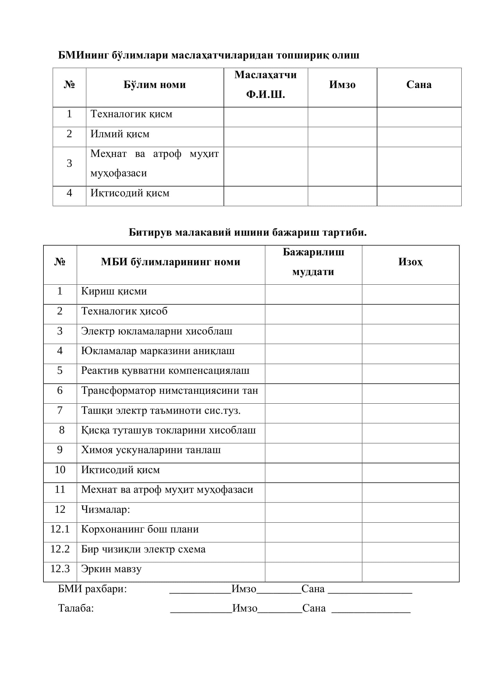 "Музбел" насос стансиясининг электр таъминоти лойиҳаси 3