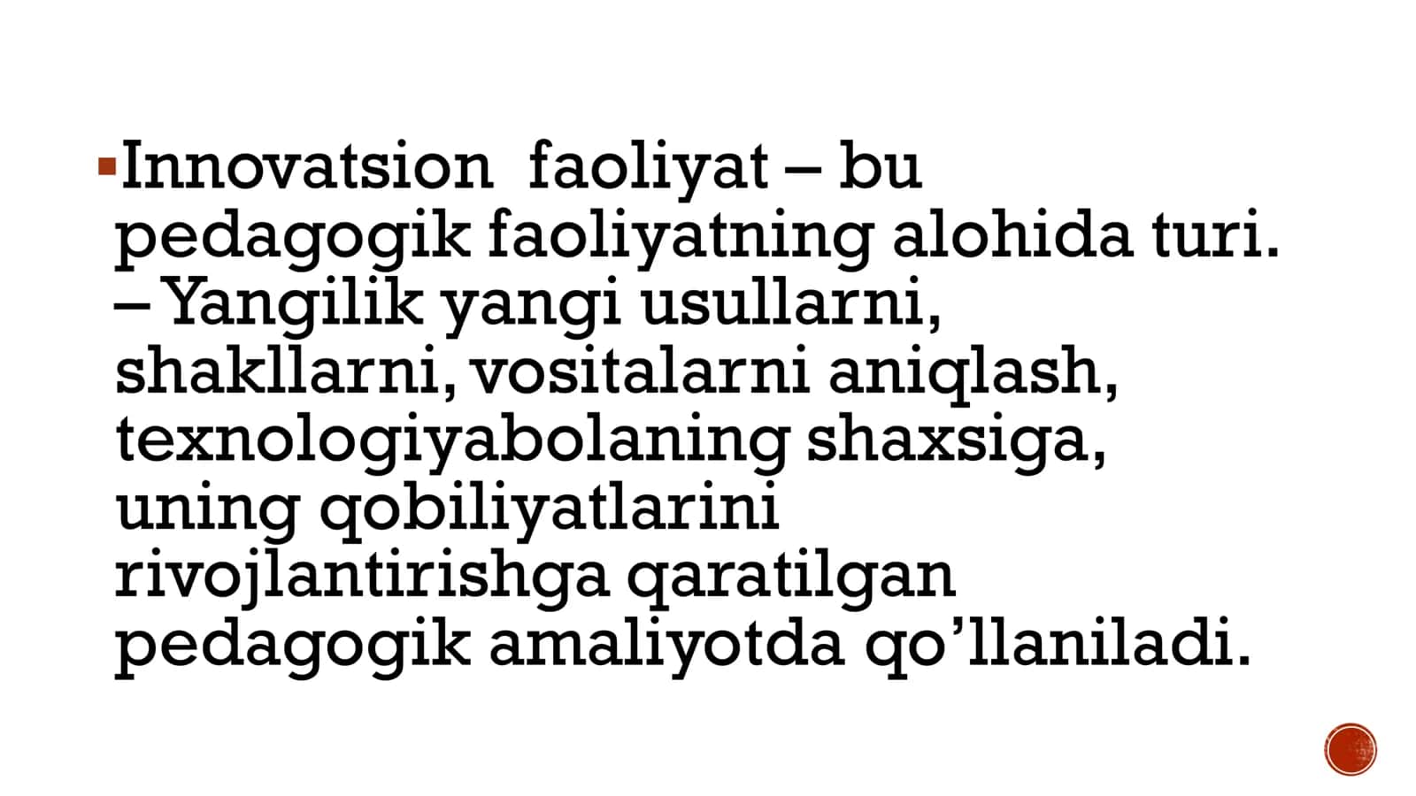INNOVATSION TA’LIM TEXNOLOGIYALARINING MOHIYATI, NAZARIY ASOSLARI VA TURLARI 3