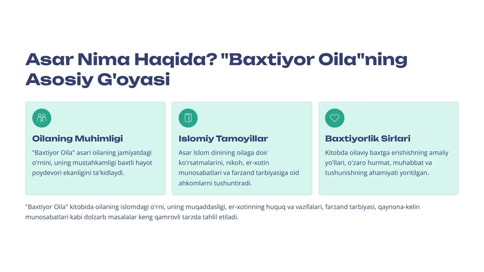 Baxtiyor Oila  Shayx Muhammad Sodiq Muhammad Yusuf Asariga Taqdimot 3