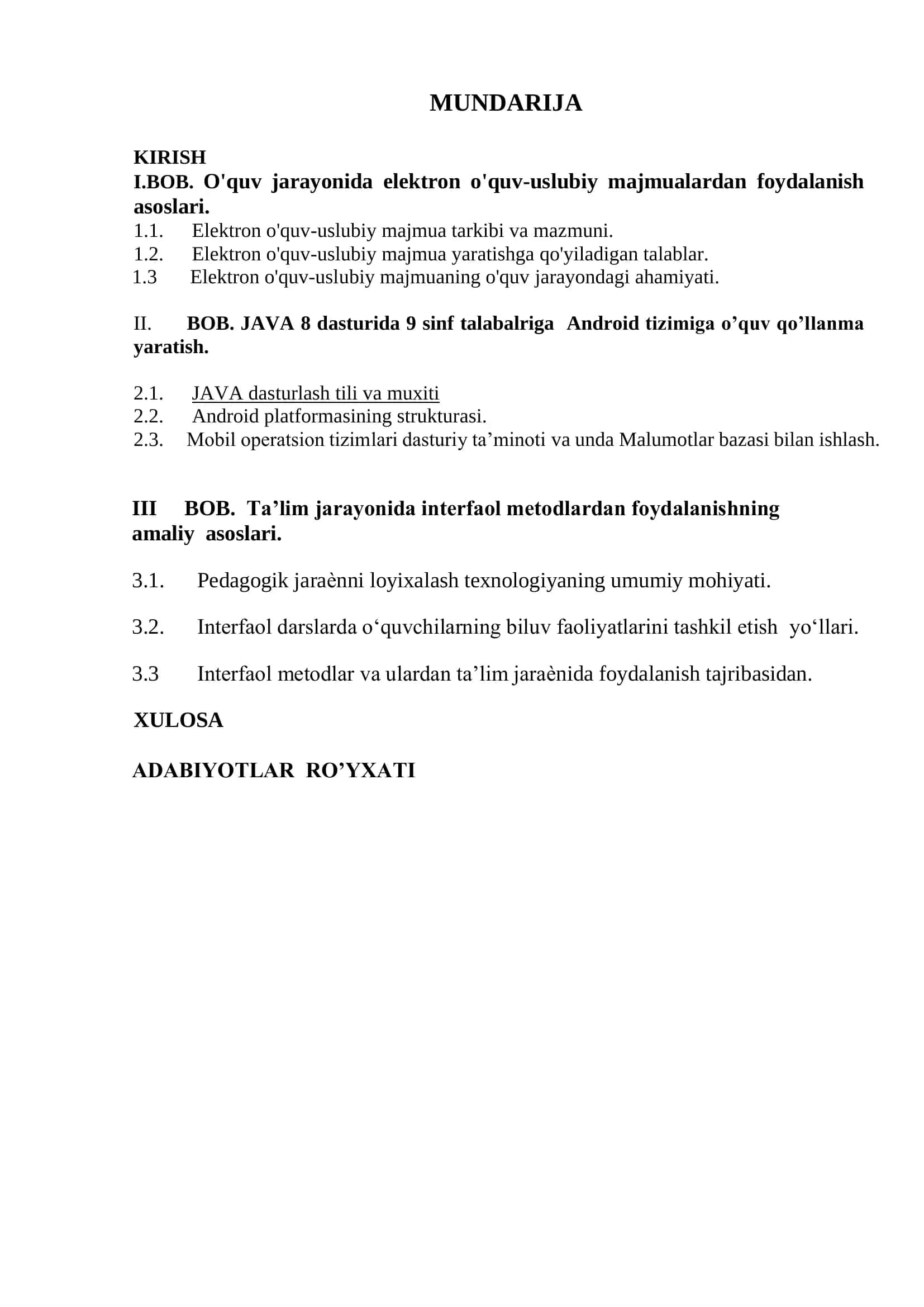 INFORMATIKA O’QITISH METODIKASI 3