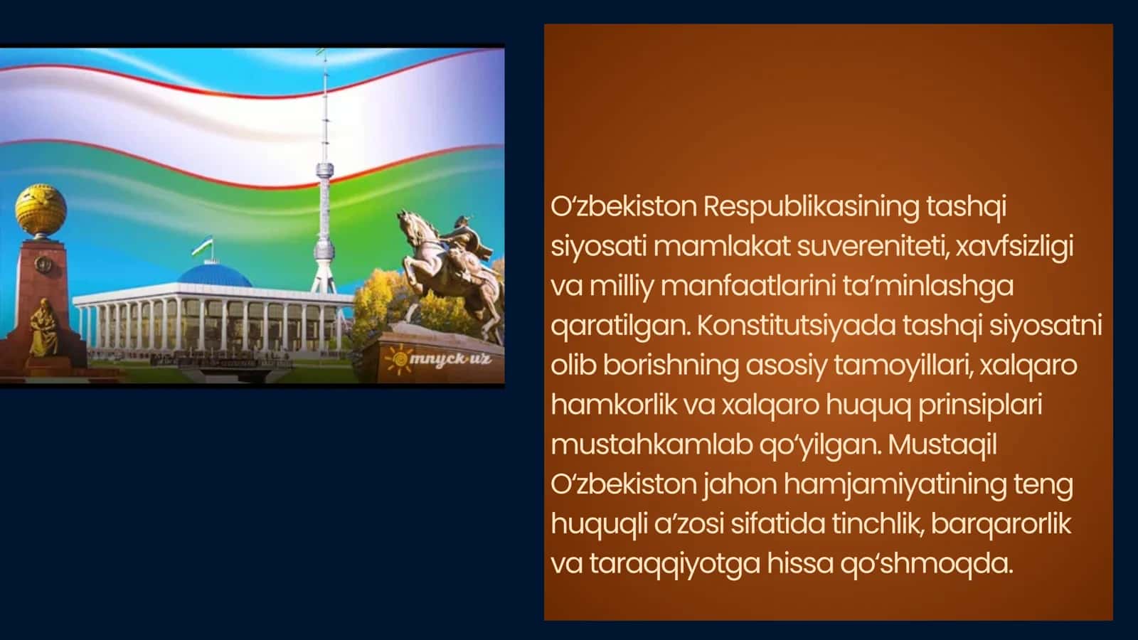 TASHQI SIYOSATNING KONSTITUTSIYAVIY ASOSLARI 3