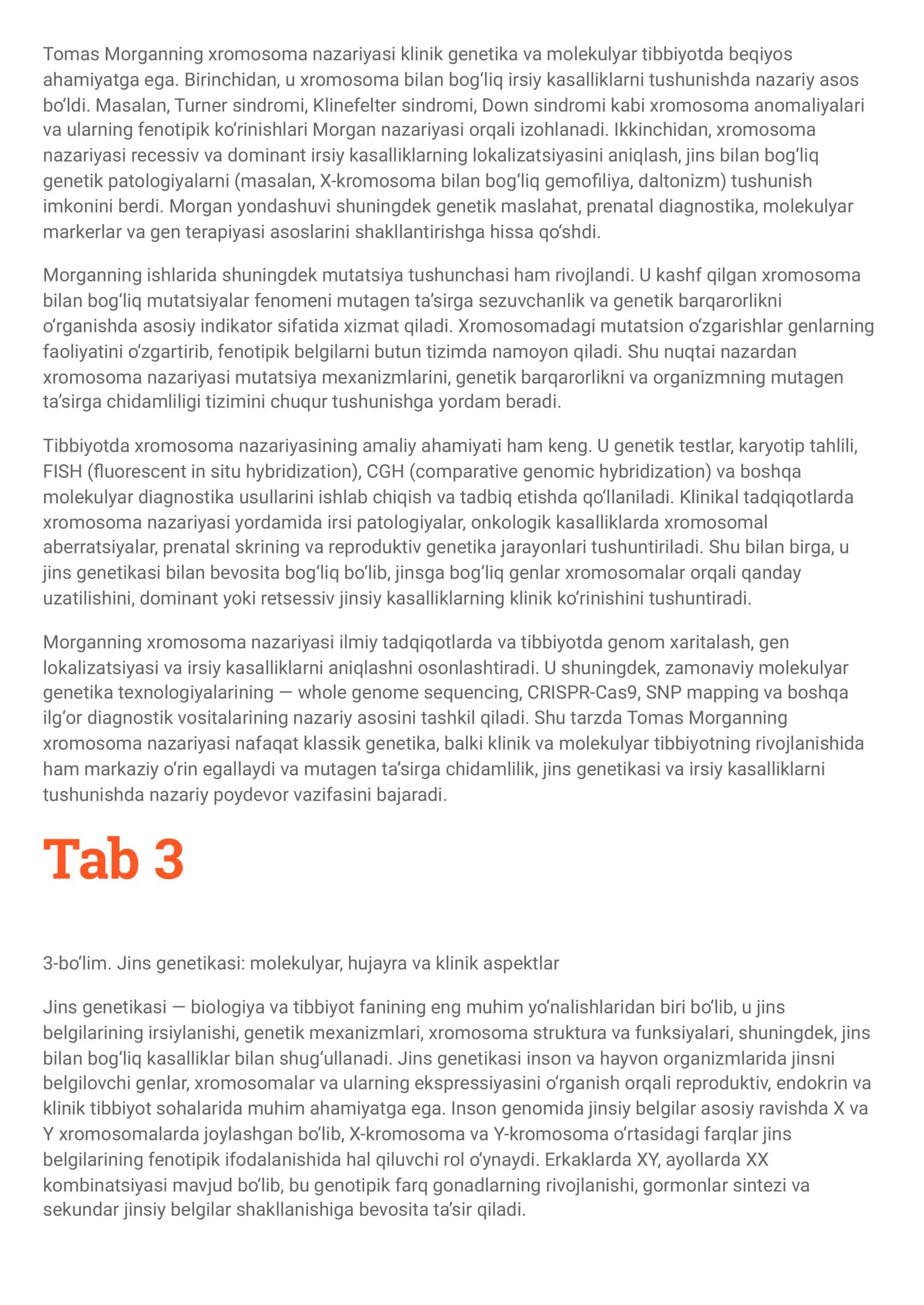 Organizmning mutagen ta’sirga chidamliligi: biologik asoslar va mexanizmlar 3