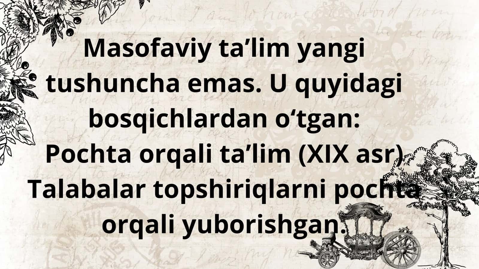 Masofaviy ta’lim (distance education) 3