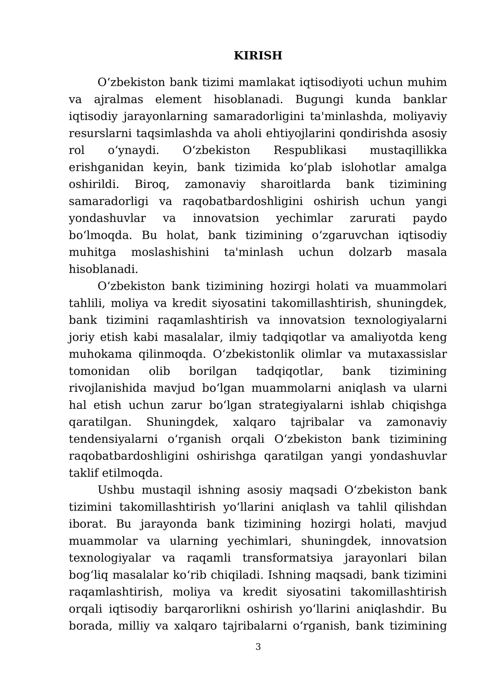 O‘zbekistonda bank tizimini takomillashtirish yo‘llari 3