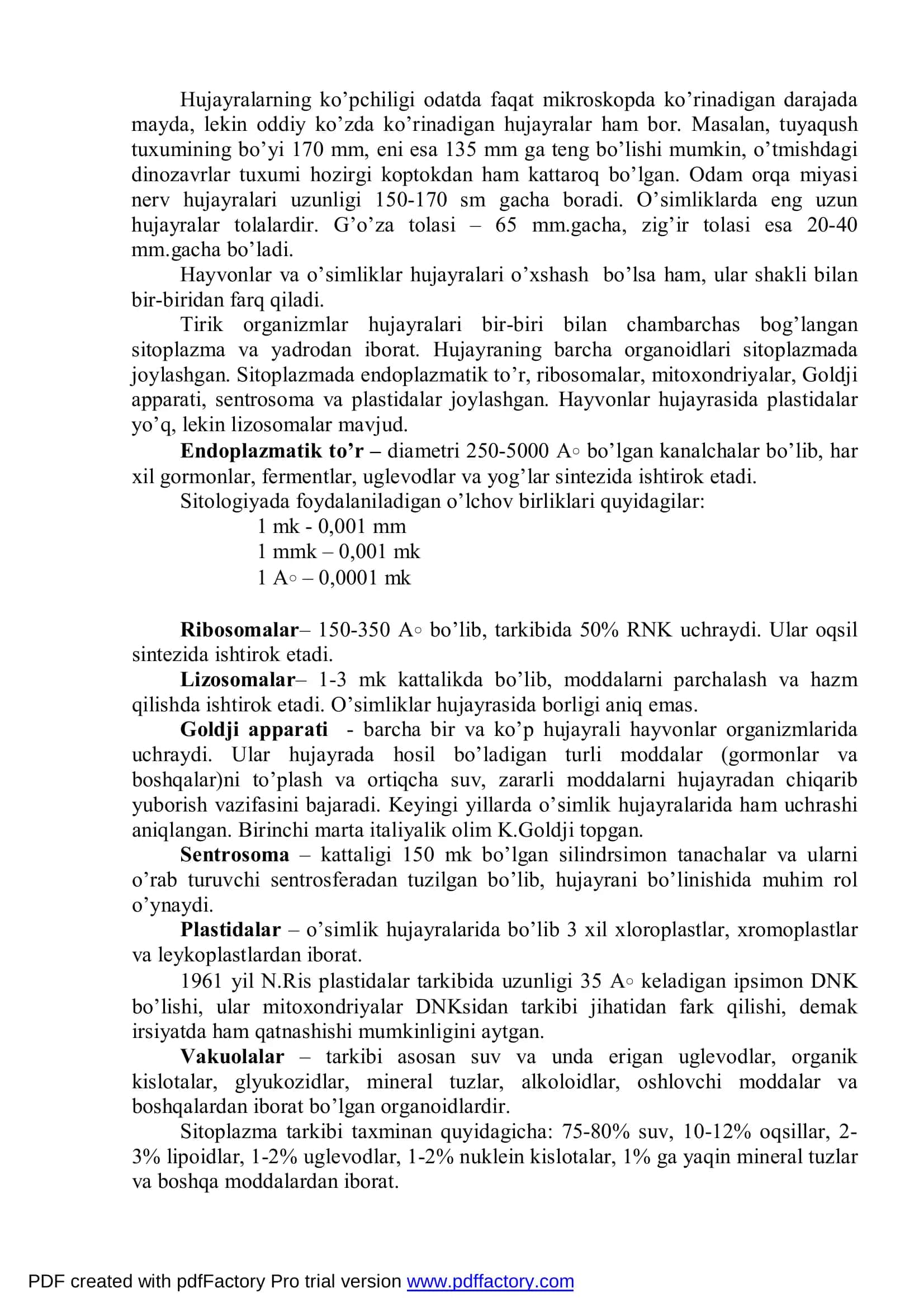Irsiyat va o’zgaruvchanlikning sitologik asoslari 3