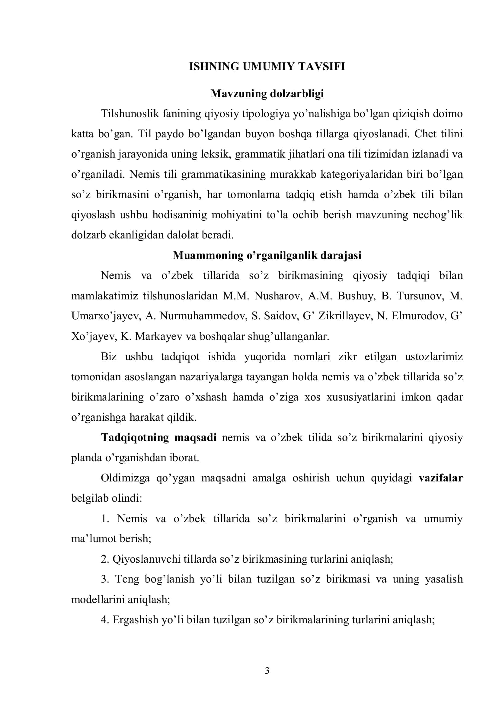 Nemis va o’zbek tillarida so’z birikmalari 3