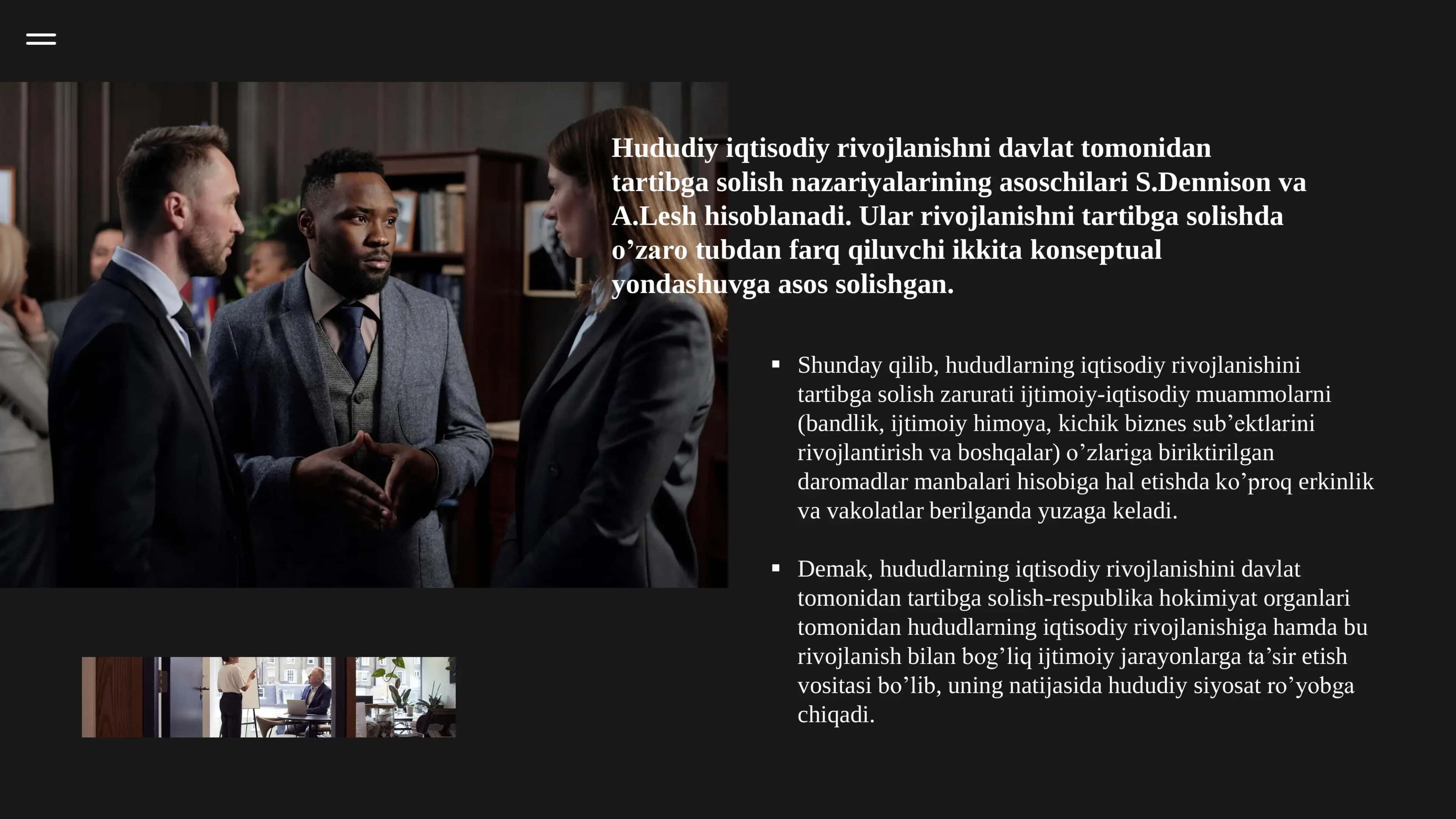 MINTAQA IQTISODIYOTINI TARTIBGA SOLISHNING 3