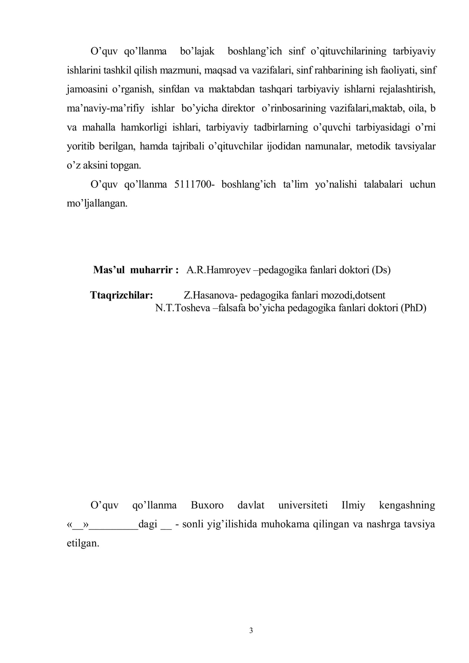 TARBIYAVIY ISHLAR METODIKASI 3