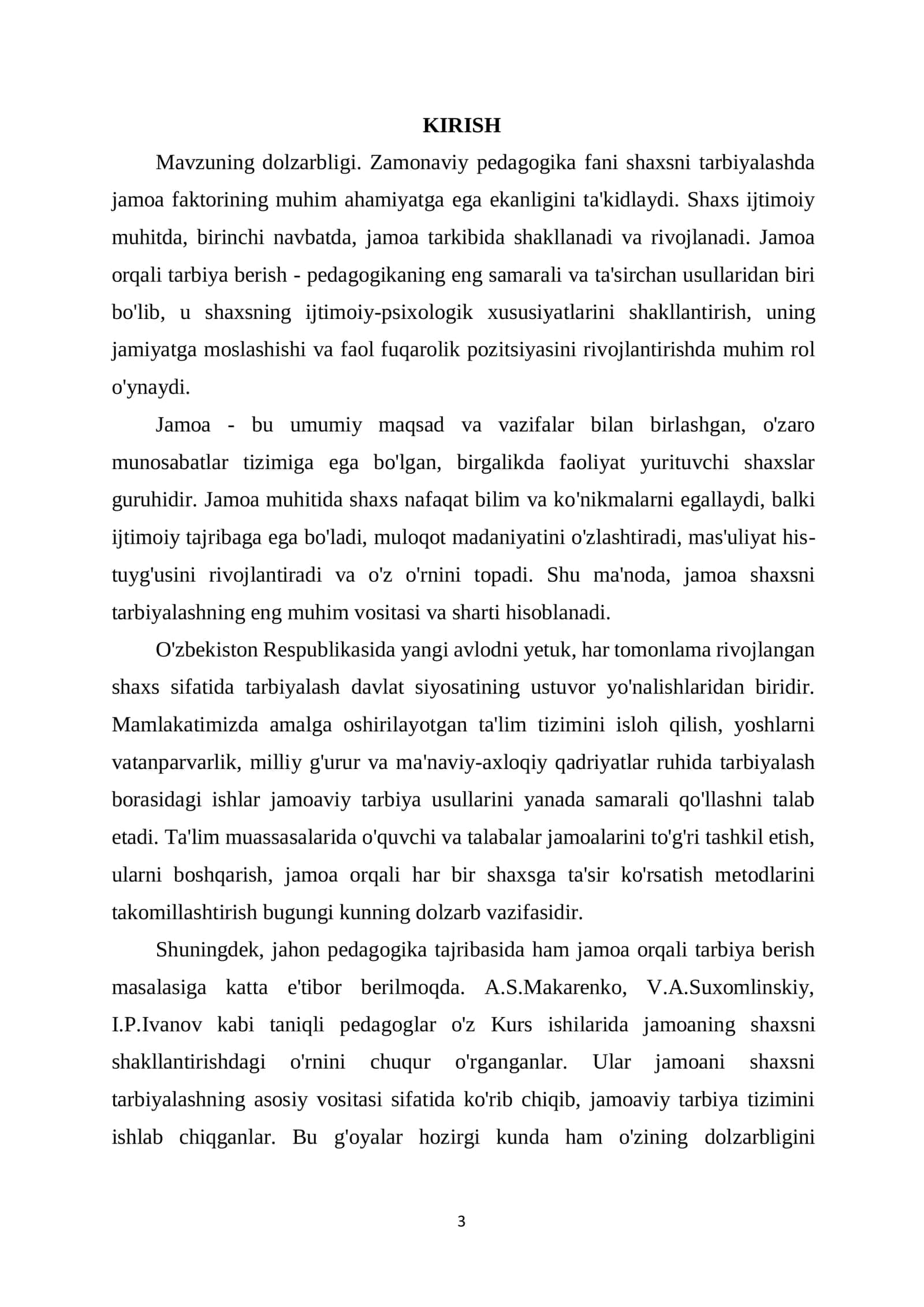 Shaxsga jamoa orqali tarbiyaviy ta'sir ko'rsatishning shakl va metodlari 3