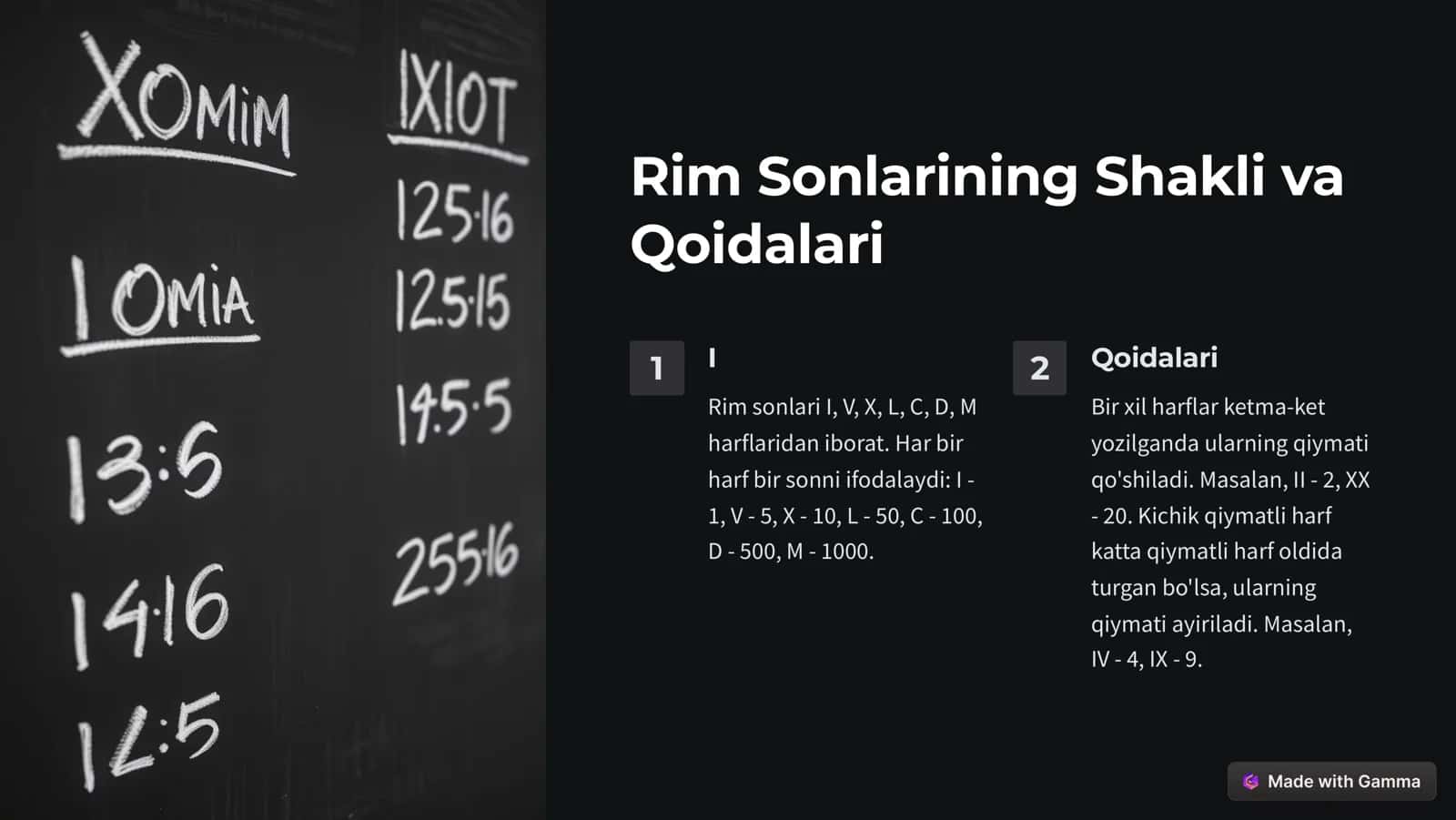 Rim Sonlari va Rim Kalendari 3