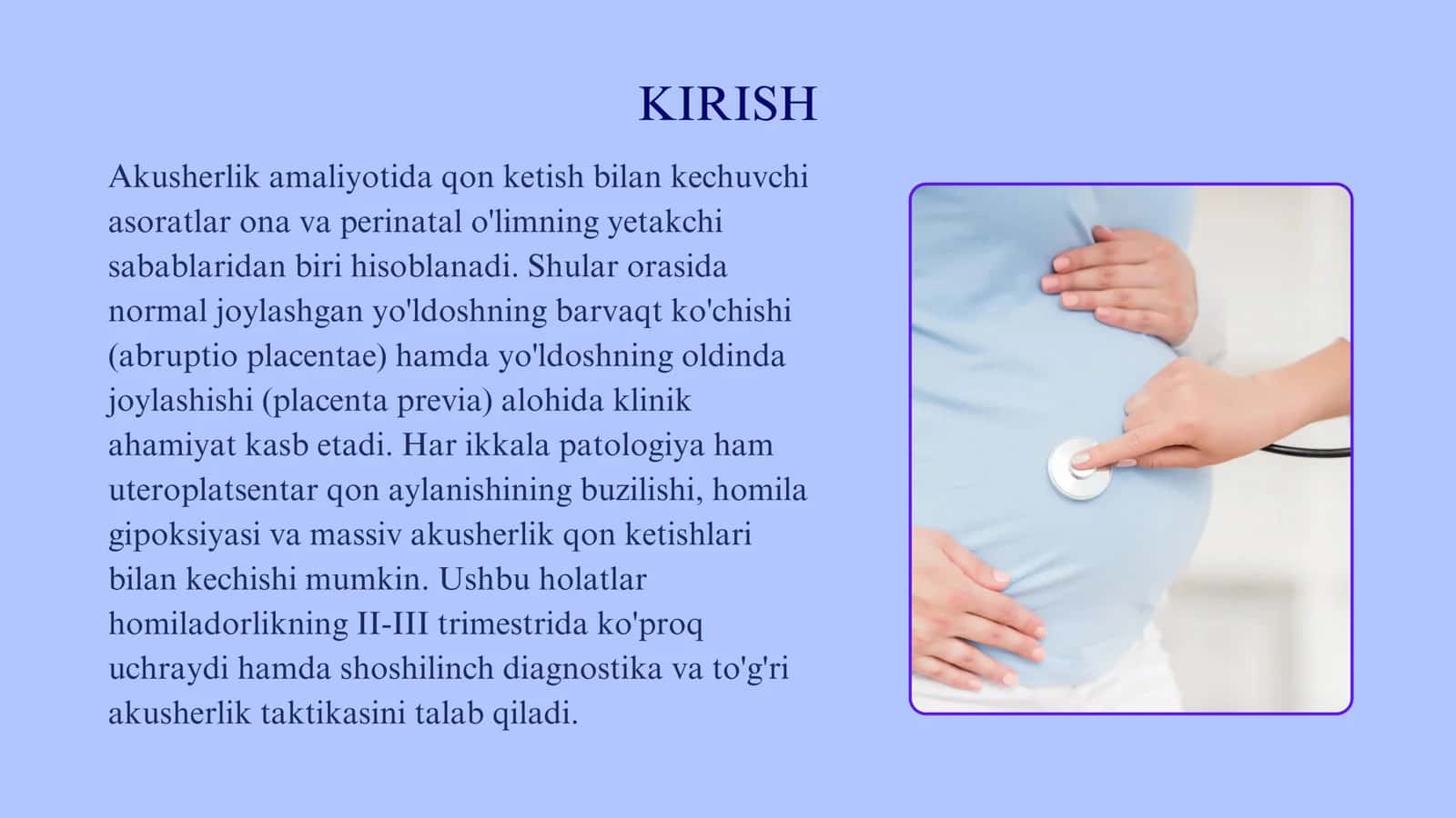 Homiladorlikning kechki muddatlarida qindan qon ketishlar 3