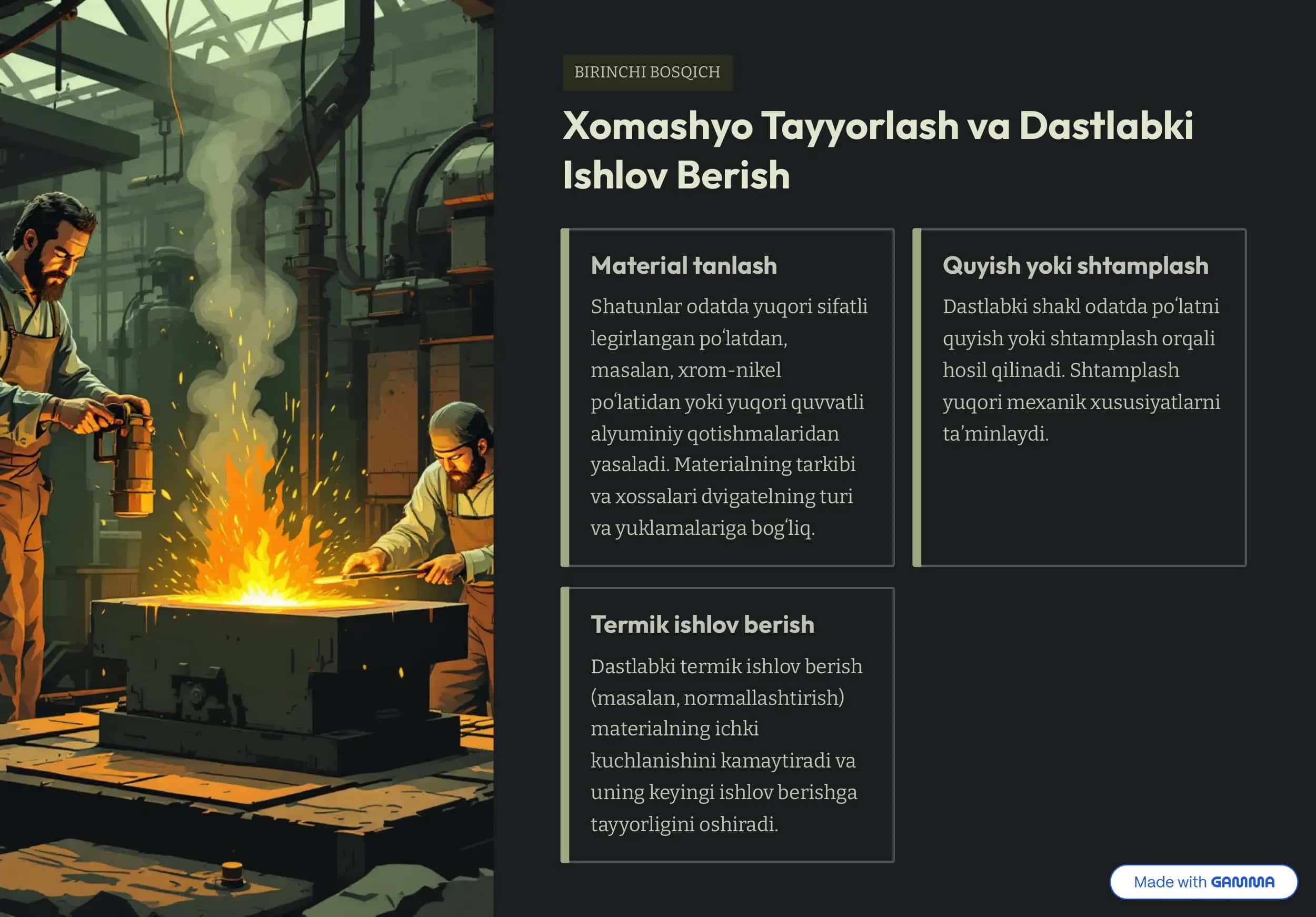 Shatunlarga mexanik ishlov berish texnologik jarayonlarining bosqichlari 3